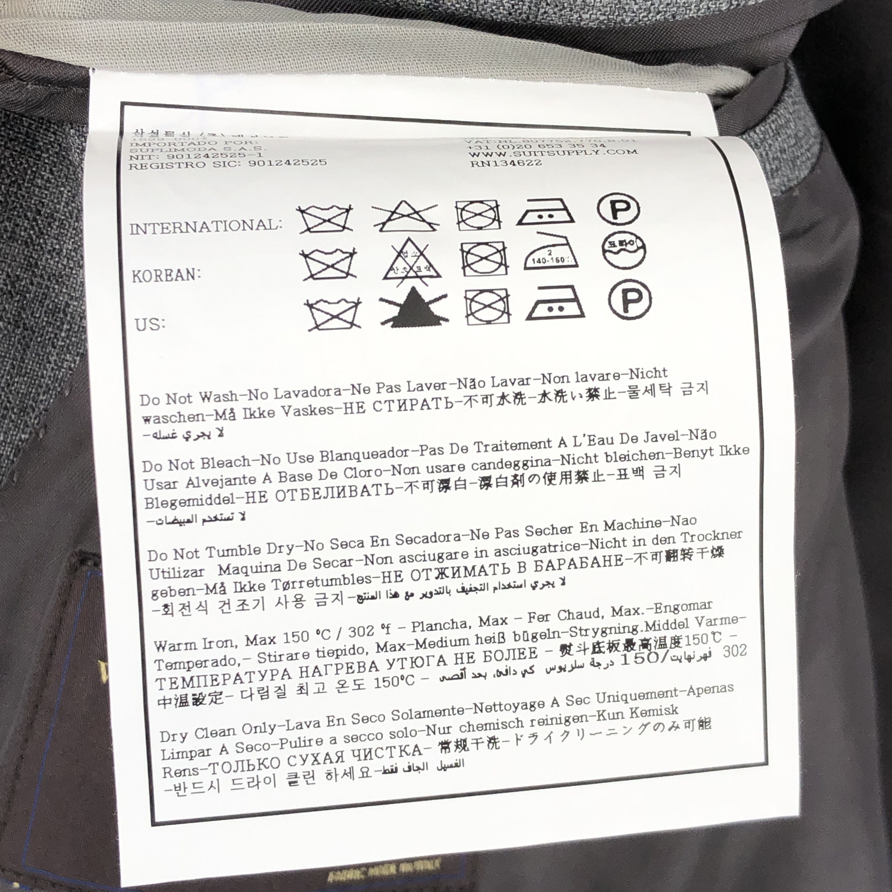 Suitsupply Lazio Single Breasted Wool Blazer Size EU:27; UK:44; US:44S Size 44S - 10 Thumbnail