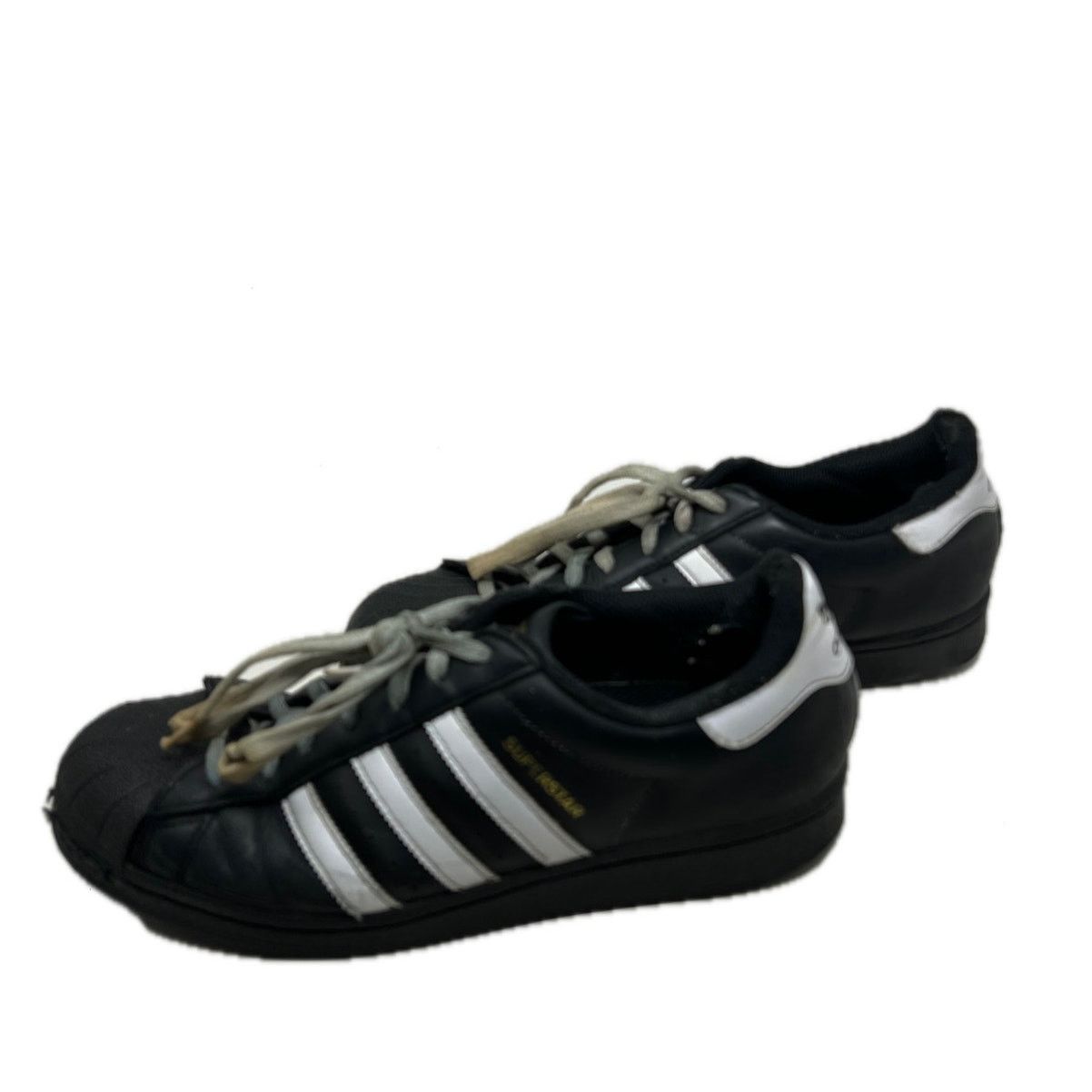 Adidas adidas Superstar Core Black Cloud White Gold Mens 8.5 Size US 8.5 / EU 41-42 - 2 Thumbnail