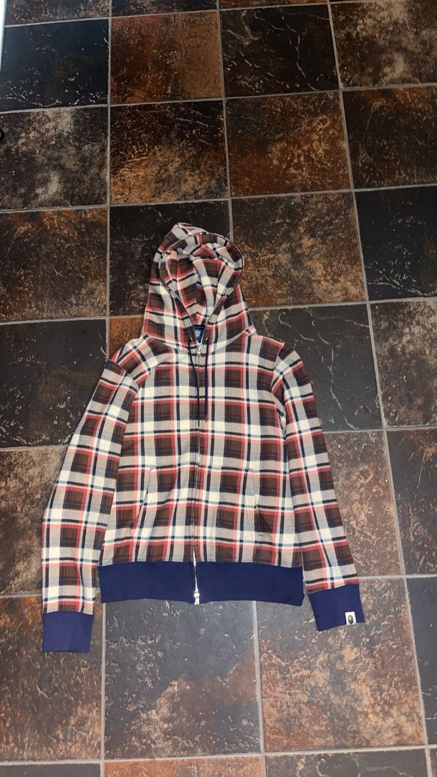 Bape BAPE check full zip hoodie a bathing ape NIGO Size US S / EU 44-46 / 1 - 1 Thumbnail