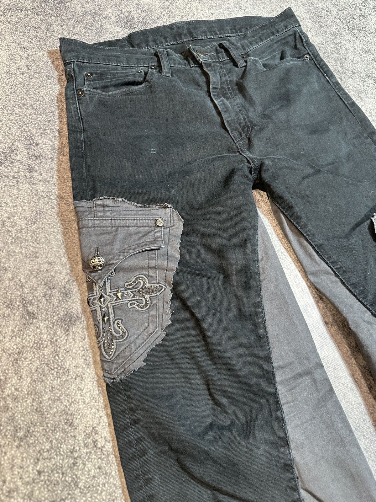 Levi's Y2K Vintage Levis Custom Baggy Pants Cargo Streetwear Rare M Size US 32 / EU 48 - 3 Thumbnail