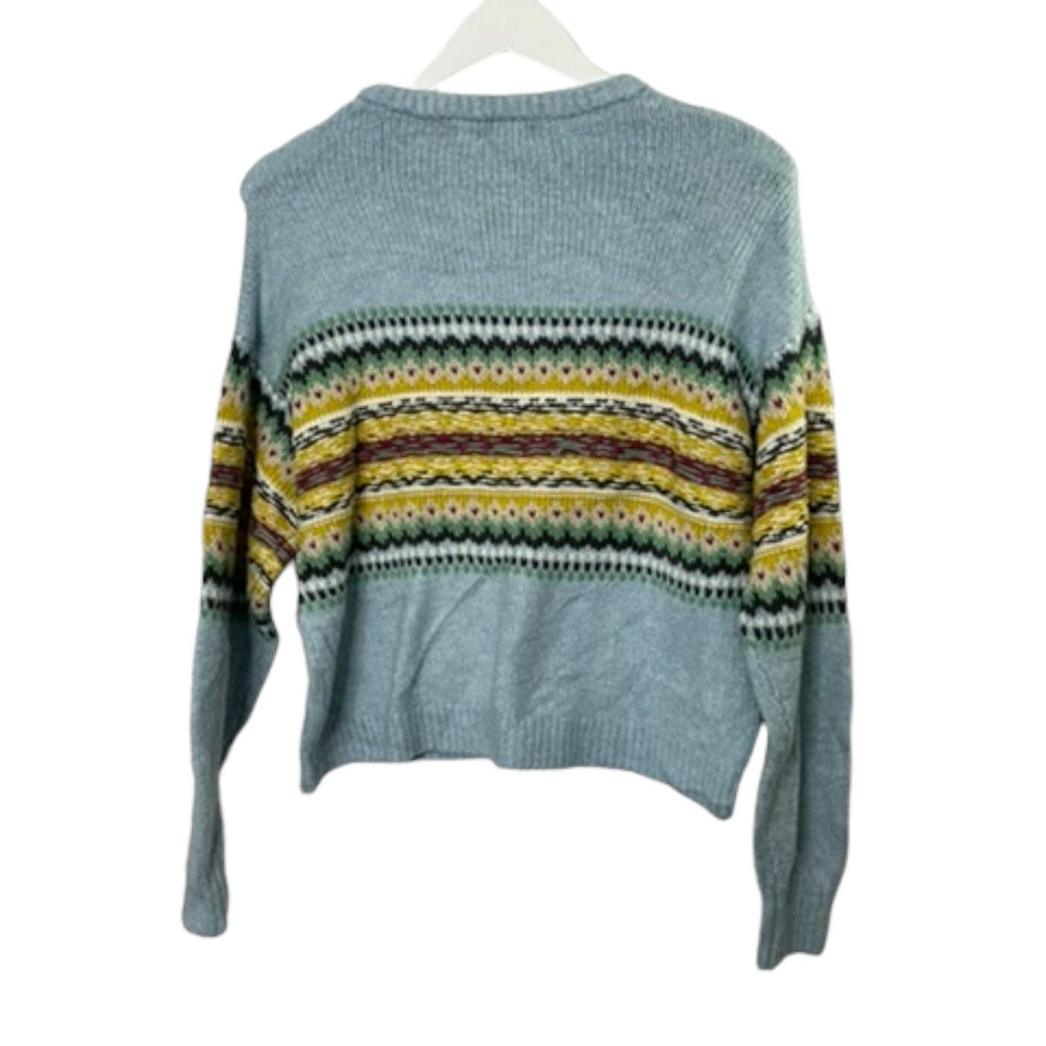 Pull & Bear Pull & Bear Blue Knit Cropped Sweater EU Small US 4 Size US S / EU 44-46 / 1 - 3 Thumbnail