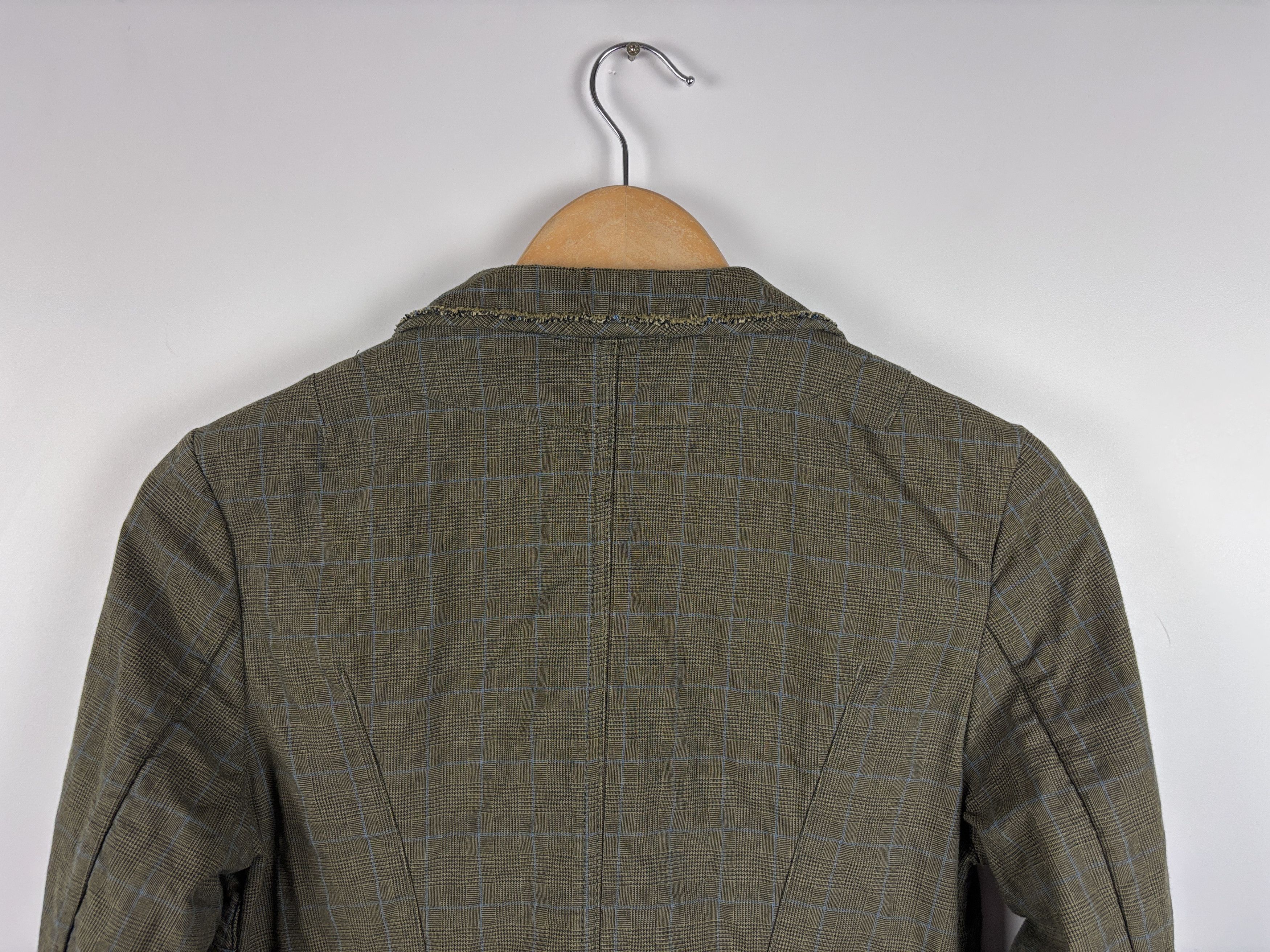 Cop Copine Vintage Cop Copine Check Cotton Blazer Green Size 38 Size XS / US 0-2 / IT 36-38 - 5 Thumbnail