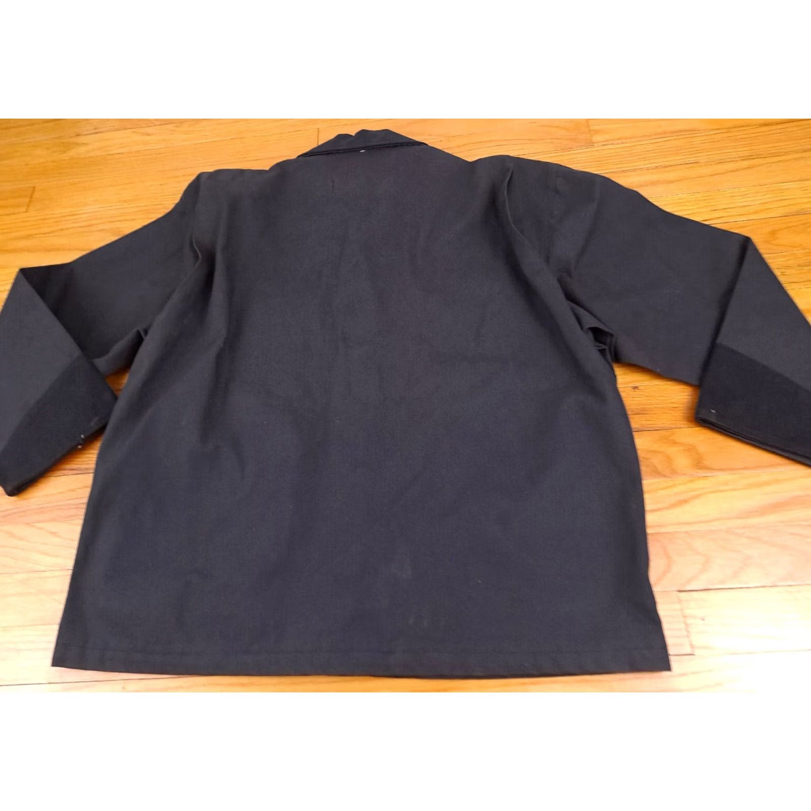 Denime VINTAGE Deuces And Jacks Black Heavy Denim Full Button Bomber Jacket L Mens Dinosaur? Size US L / EU 52-54 / 3 - 7 Thumbnail
