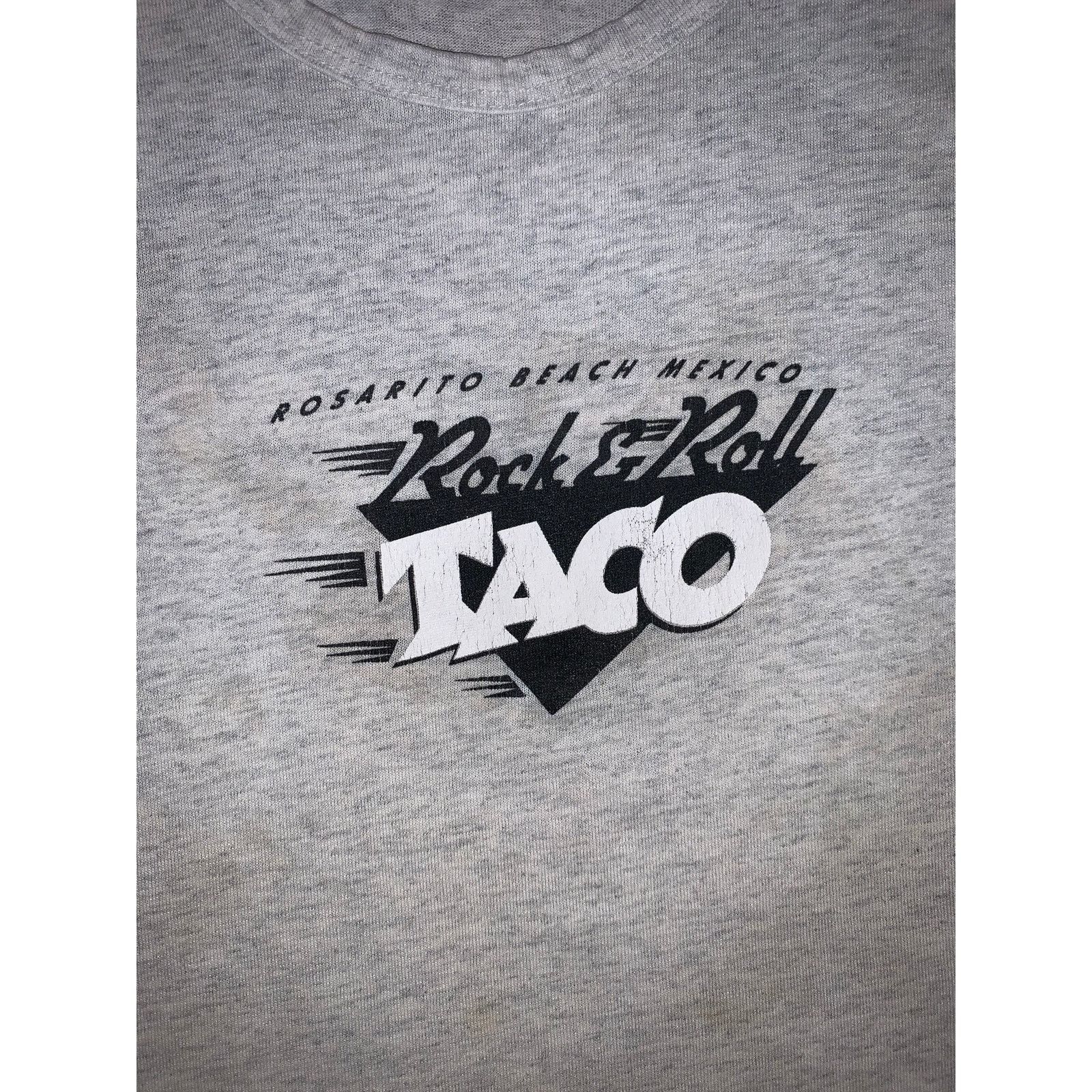 Vintage Rock & Roll Taco Rosarito Beach Mexico Tank Top Large Gray Size US L / EU 52-54 / 3 - 4 Thumbnail