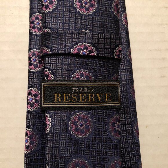 Jos. A. Bank Jos.a.bank men's new charcoal silk tie 3" X 59" Size ONE SIZE - 3 Thumbnail
