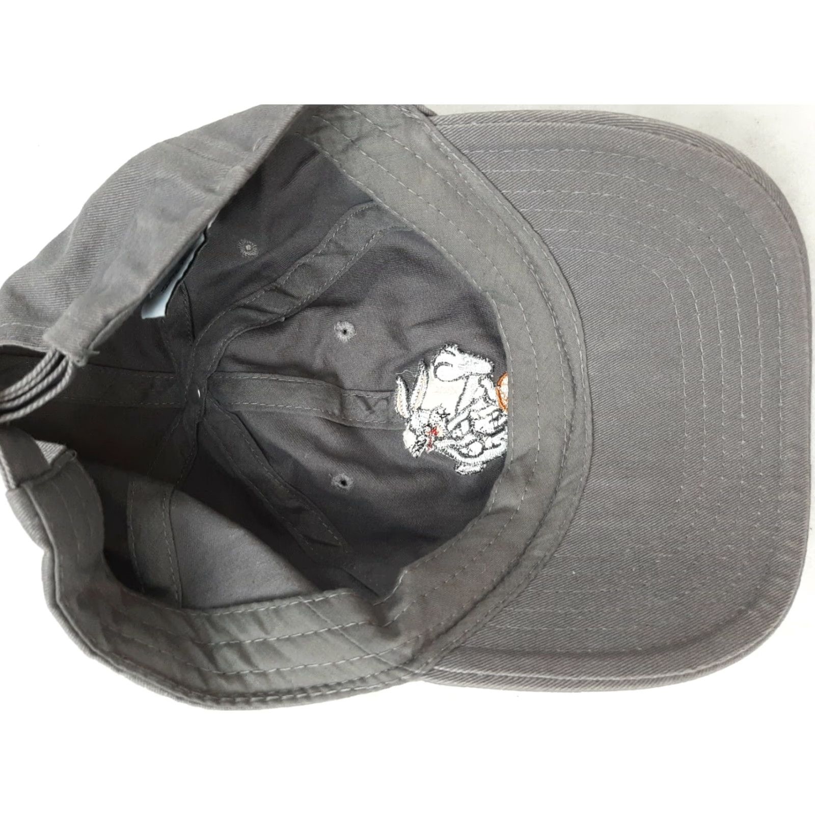 Vintage VINTAGE LOONEY TUNES HAT BUGS BUNNY Space Jam Basketball Cap HAT Mens Adjustable Gray Cap Size ONE SIZE - 3 Thumbnail