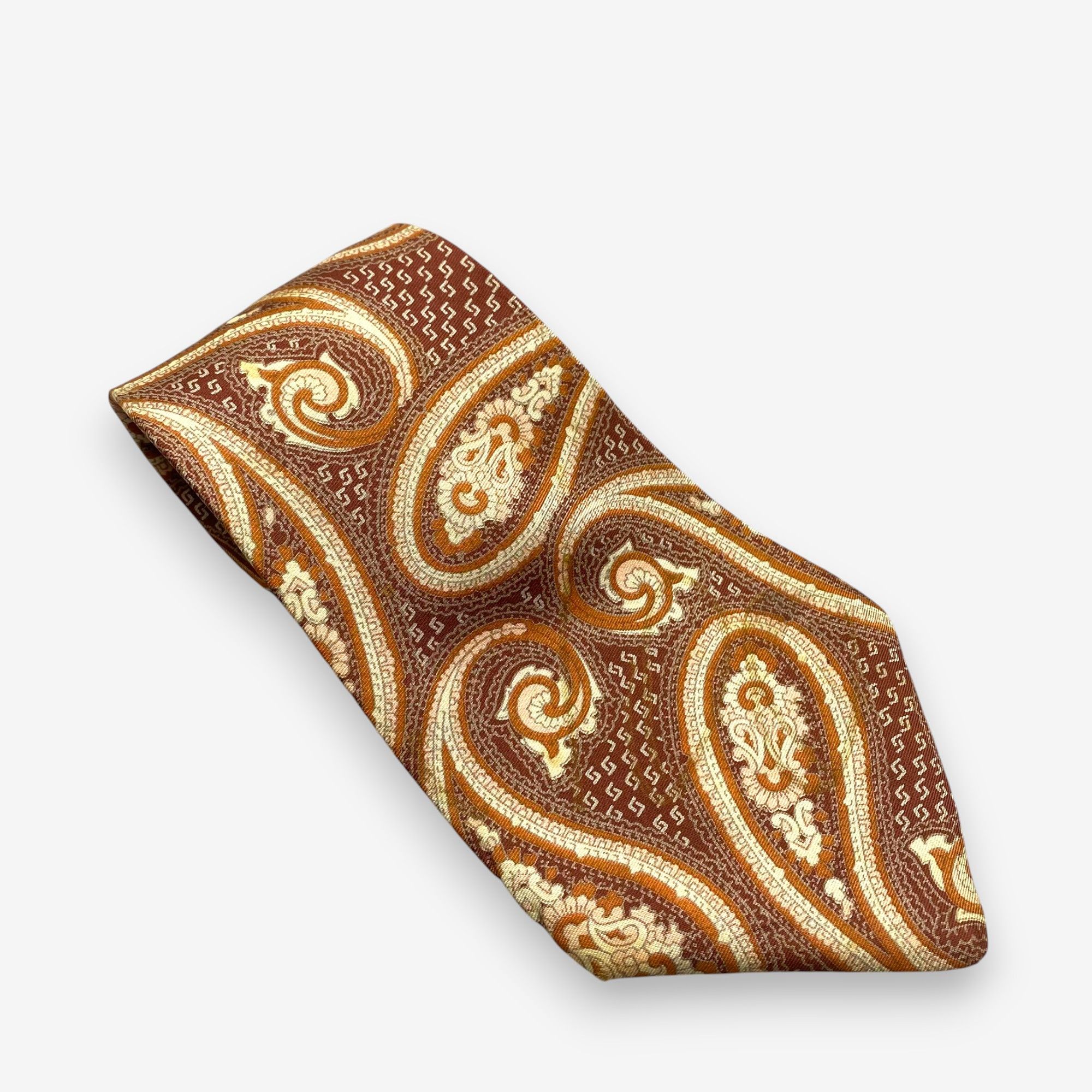 Japanese Brand Vintage Gray SILK Necktie Cravate Pure Silk Neck Tie Size ONE SIZE - 1 Thumbnail