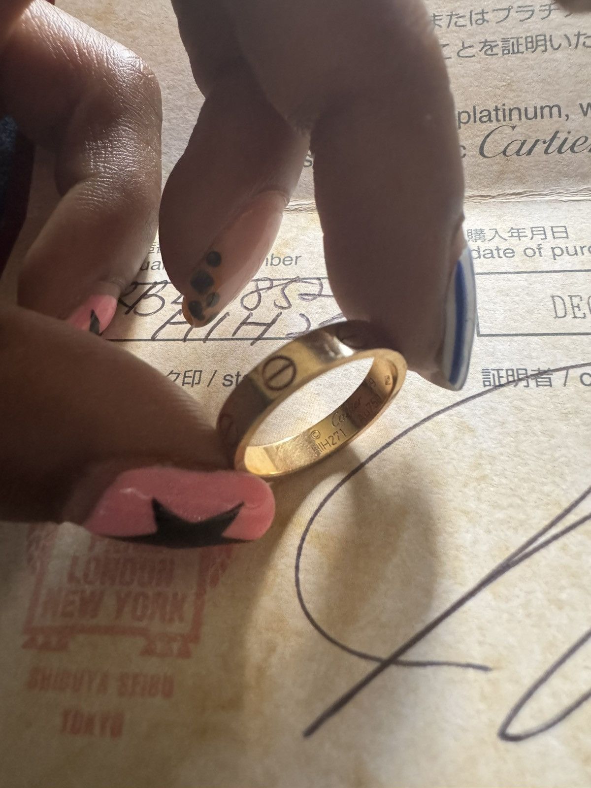 Cartier Cartier Rose Gold Love Ring Size ONE SIZE - 4 Thumbnail