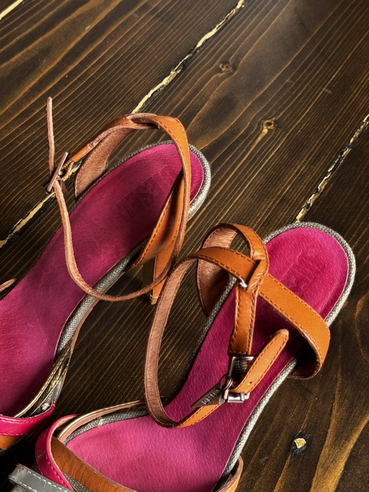 Diesel Diesel Y2K Glamour Retro Platforms Size US 7 / IT 37 - 3 Thumbnail