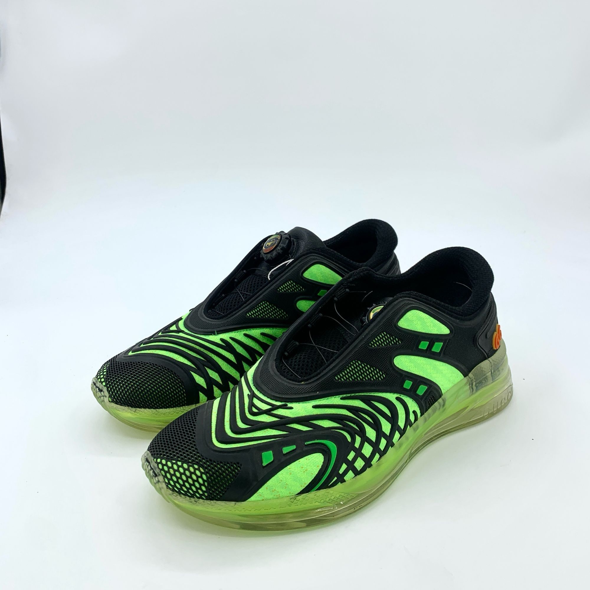 Gucci Gucci Green & Black Mesh Low-Top Sneakers (Size 40) Size US 7 / EU 40 - 1 Thumbnail