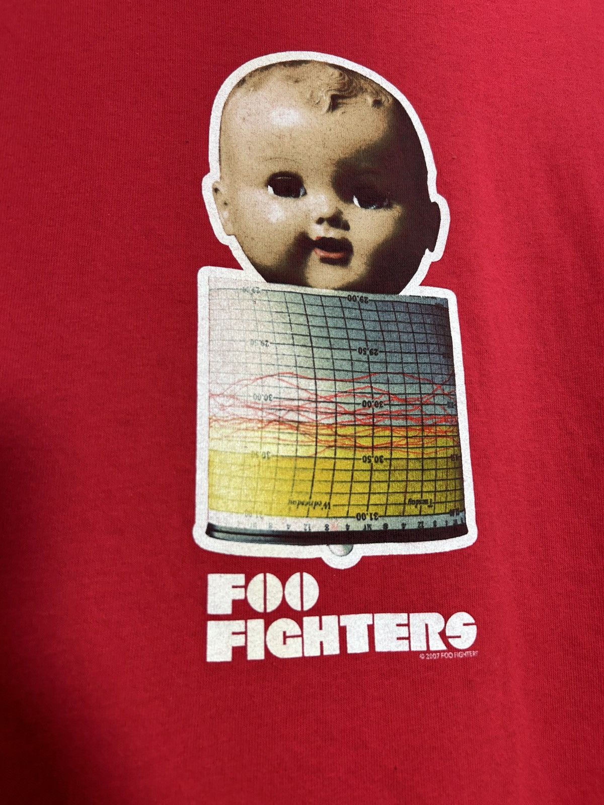 Band Tees × Vintage 2007 Foo Fighters Baby Head Size US M / EU 48-50 / 2 - 3 Thumbnail