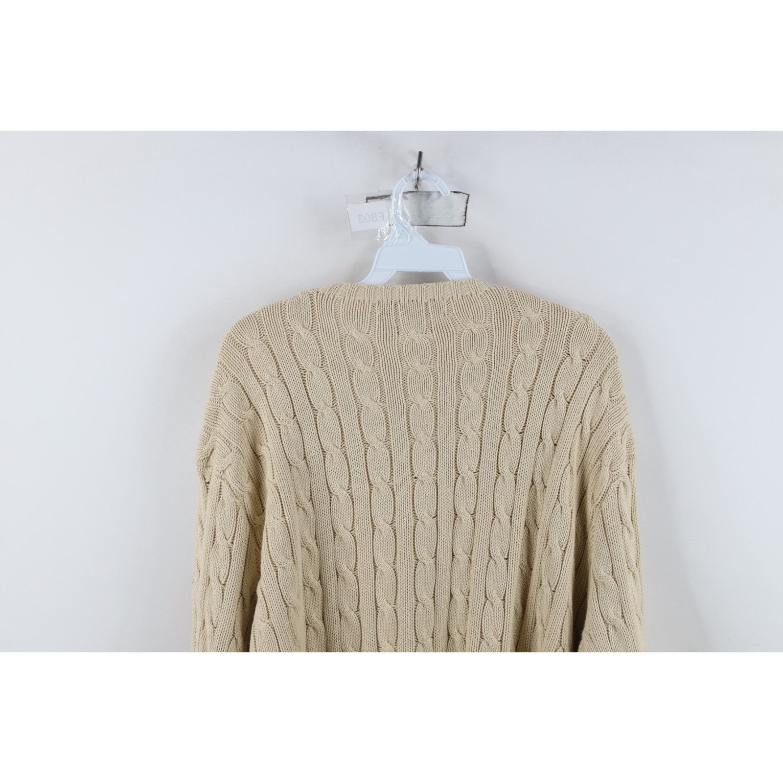 Polo Ralph Lauren Vintage 90s Ralph Lauren Chunky Cotton Cable Knit Sweater Size US XXL / EU 58 / 5 - 13 Thumbnail