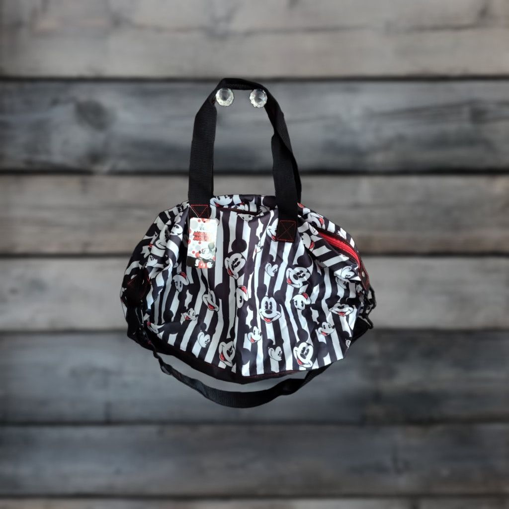 Disney Disney Mickey Mouse Weekend Duffle Bag Light Weight Travel Packable Tote NWT Size ONE SIZE - 1 Thumbnail