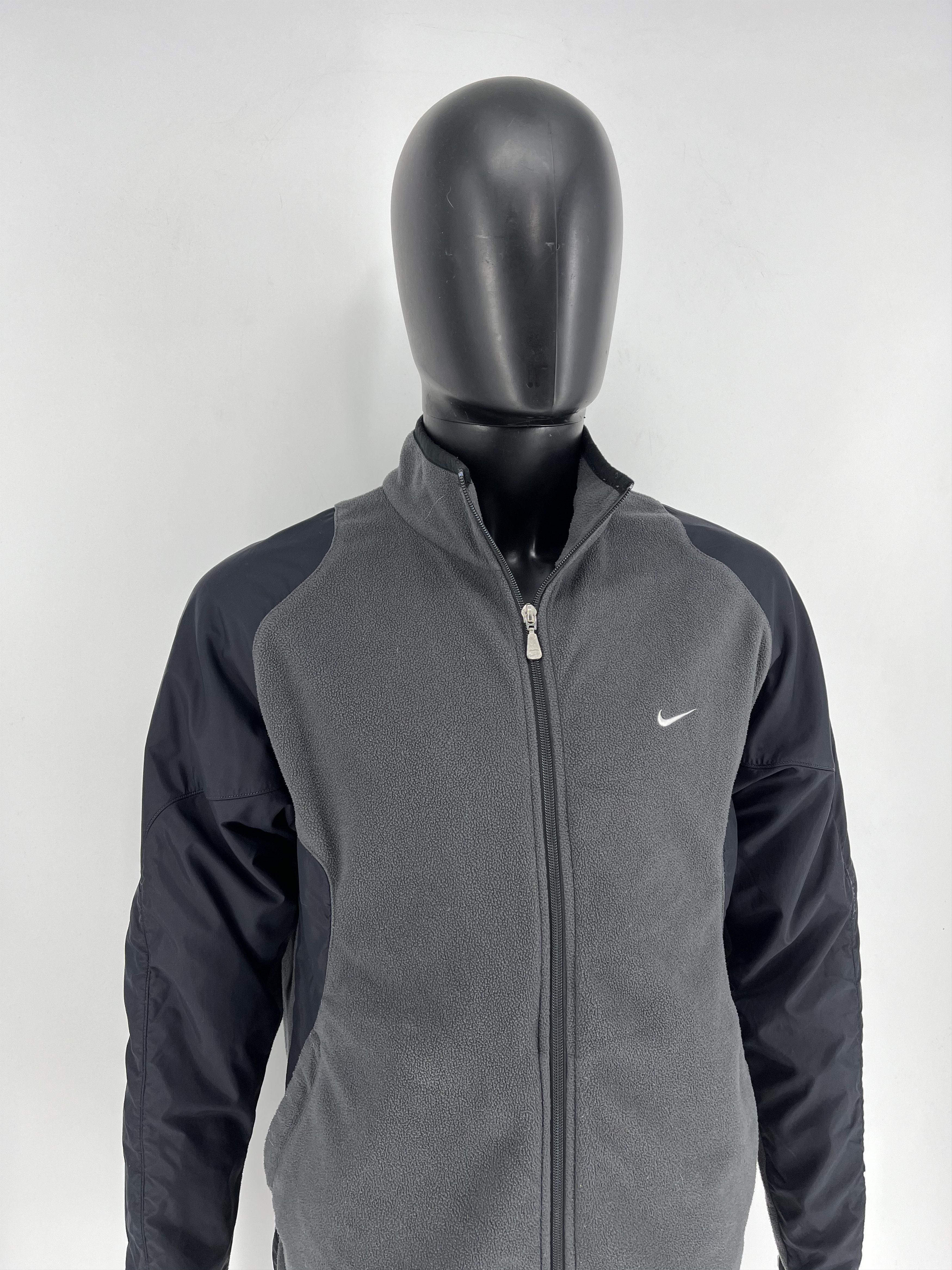 Nike × Vintage Vintage Y2K Nike Nylon Fleece Jacket Small Swoosh Mogo Size US M / EU 48-50 / 2 - 3 Thumbnail