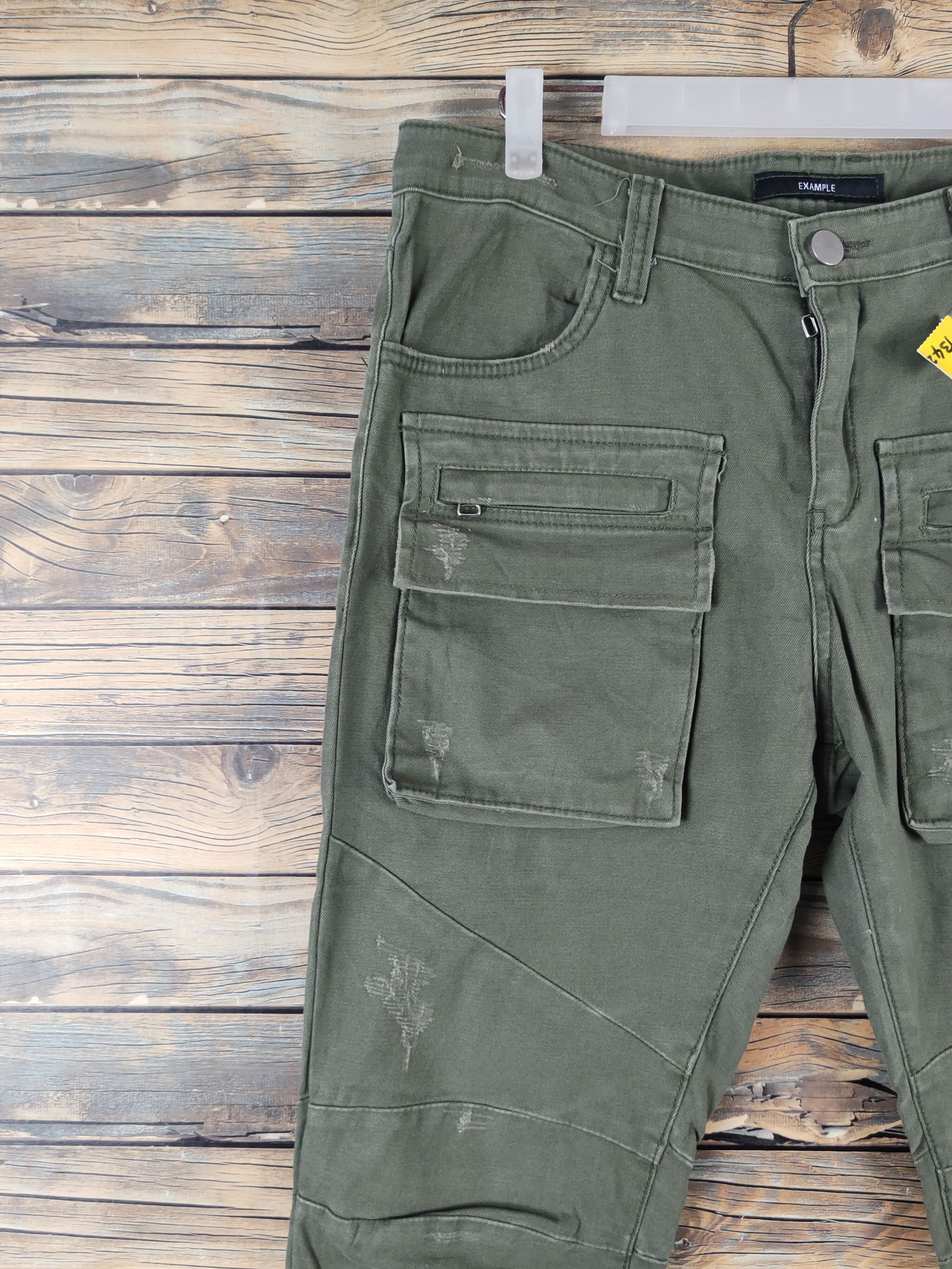 Japanese Brand DL Example bush Green Multipocket Tactical Cargo Pants #1342 Size US 33 - 3 Thumbnail