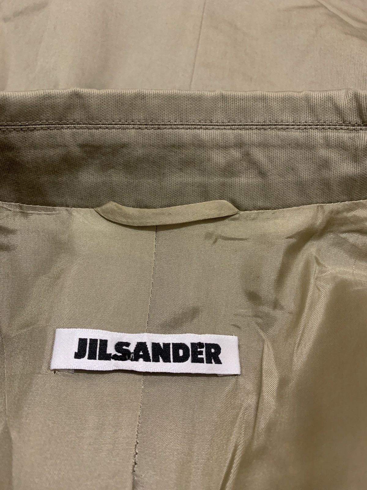 Jil Sander JIL SANDER KHAKI TAILORED BLAZER JACKET Size XS / US 0-2 / IT 36-38 - 4 Thumbnail