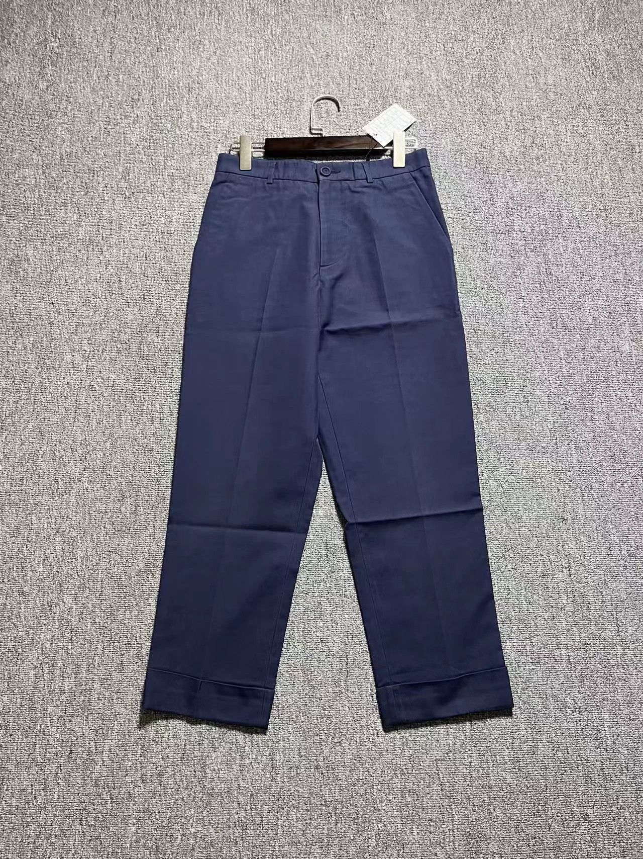Dior Dior Men's 23FW Straight Cuffed CD Embroidered Navy Pants 44 Size US 29 - 1 Thumbnail