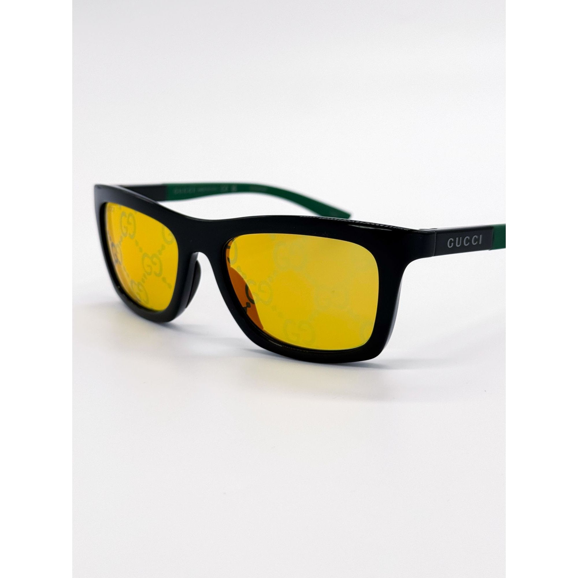 Gucci NEW GUCCI SUNGLASSES GG1735S 005 BLACK/GREEN UNISEX EYEWEAR Size ONE SIZE - 3 Thumbnail
