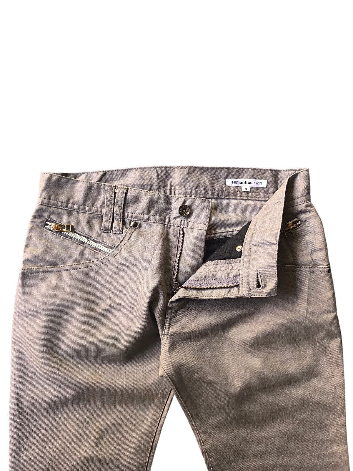 Japanese Brand Semantic Design Multizipper Pocket Flared Pants Size US 30 / EU 46 - 4 Thumbnail