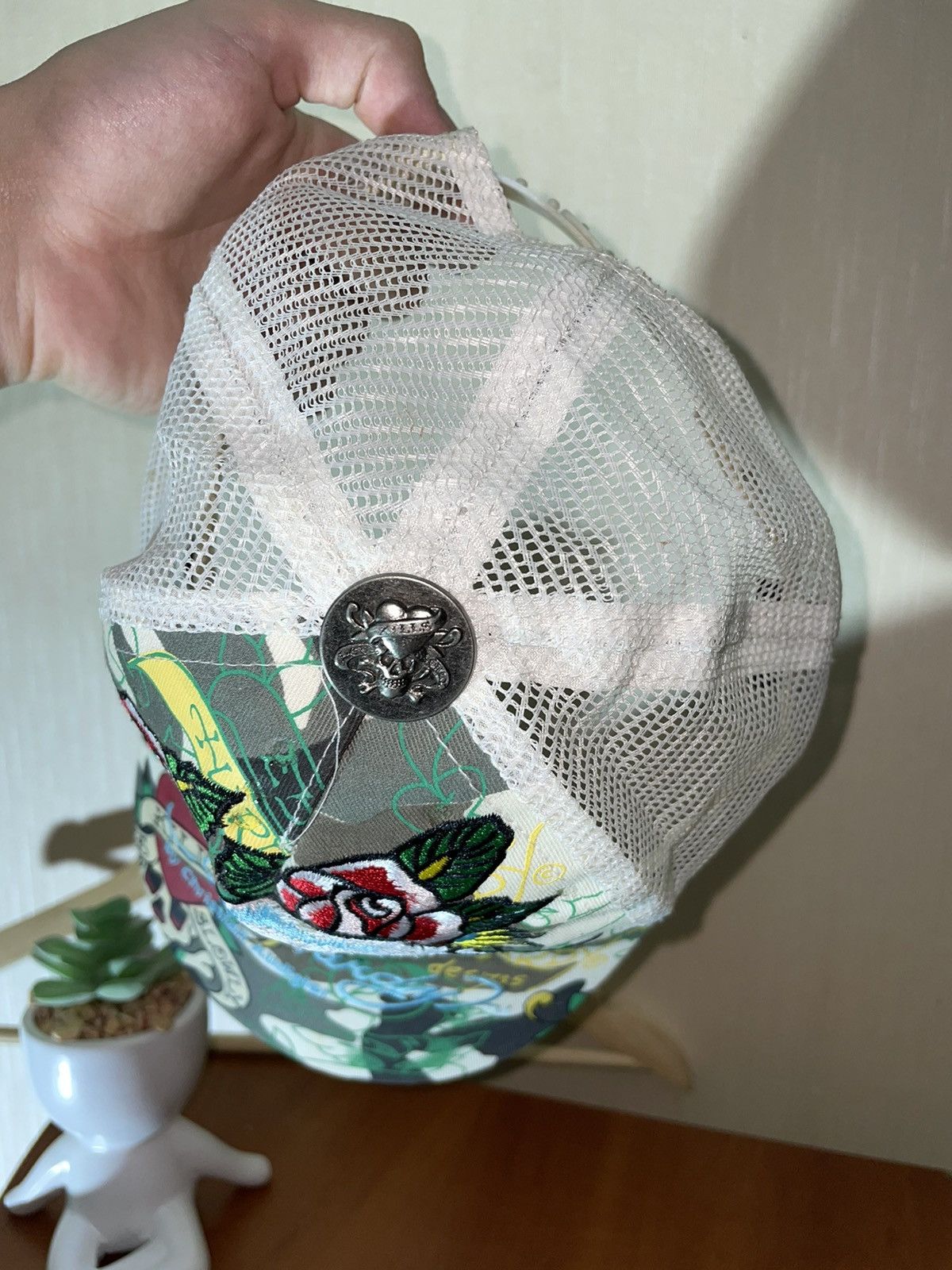 Ed Hardy × Japanese Brand × Vintage Ed hardy vintage Japanese cap 90s Size ONE SIZE - 6 Thumbnail