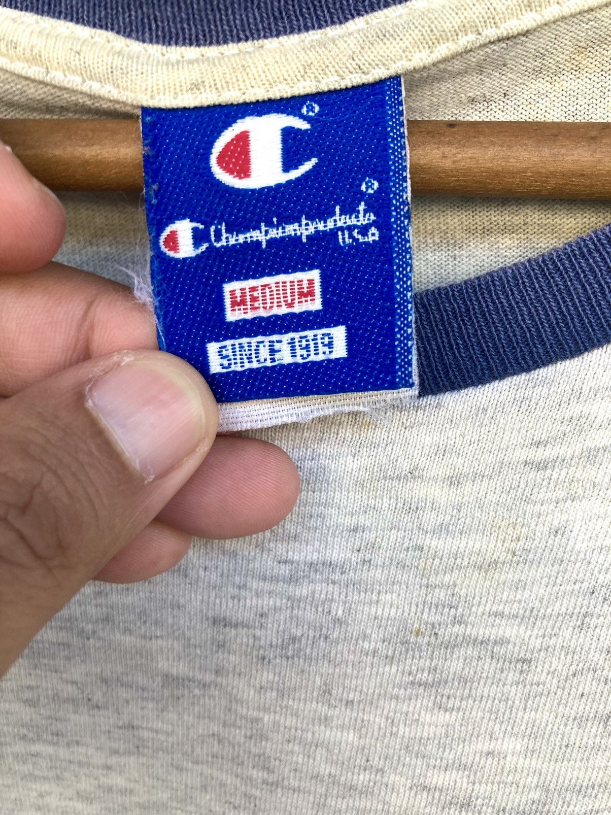 Champion × Vintage Vintage 90s Champion Tee Size US M / EU 48-50 / 2 - 2 Thumbnail