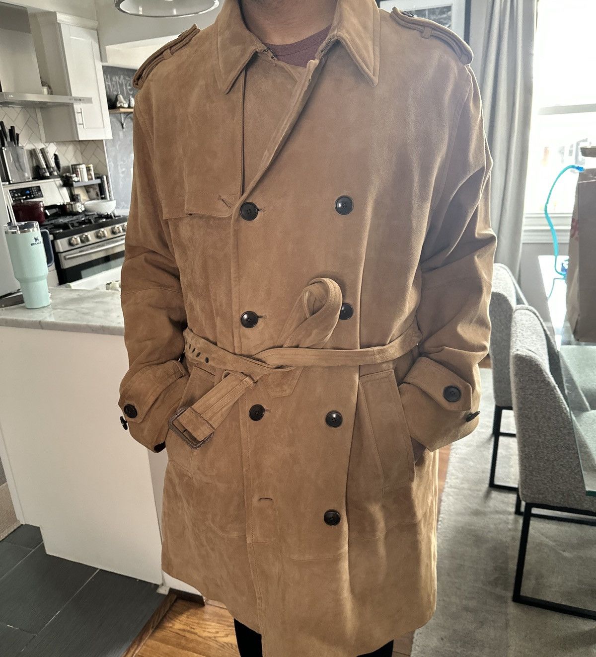 Banana Republic Banana Republic Heritage Suede Trench Size US XL / EU 56 / 4 - 1 Thumbnail