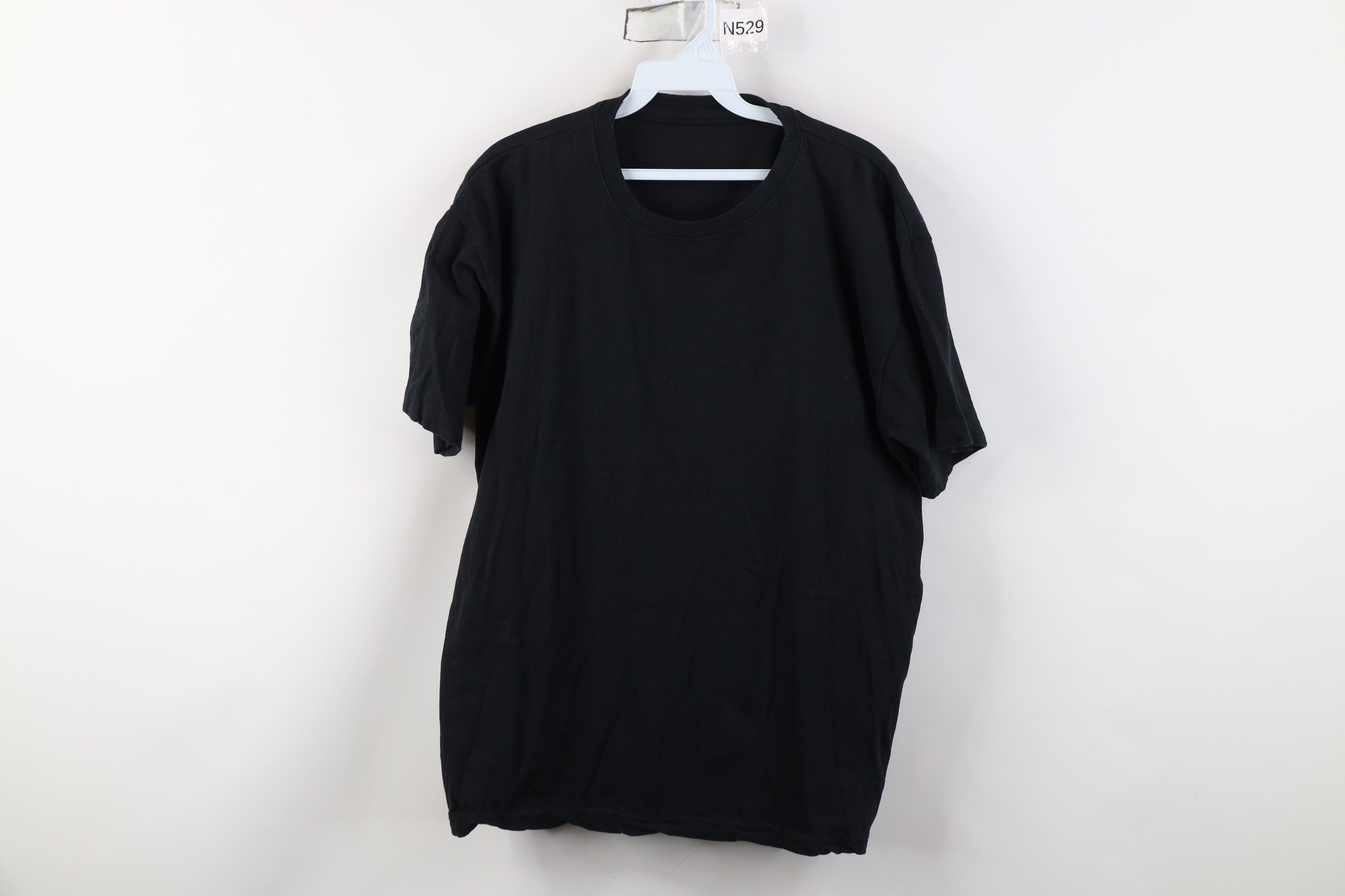 Vintage Vintage 90s Y2K Streetwear Cotton Short Sleeve T-Shirt Black Size US L / EU 52-54 / 3 - 1 Thumbnail