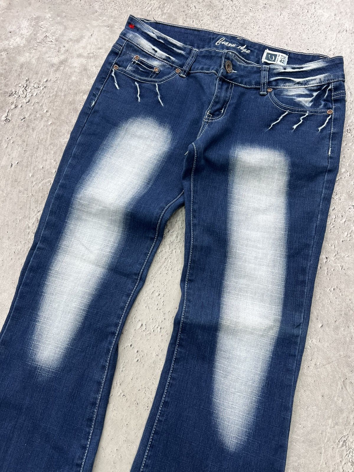 If Six Was Nine × Japanese Brand × Vintage Super Flared Jeans Vintage Japanese Jean distressed Size US 30 / EU 46 - 12 Thumbnail