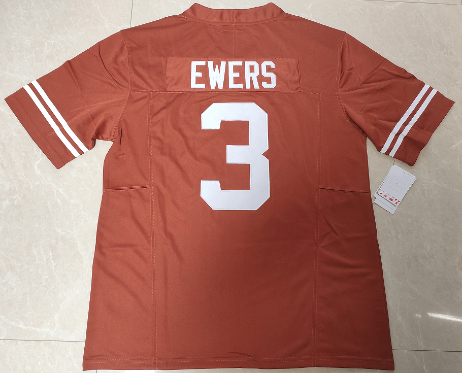 Other Men's Quinn Ewers #3 Texas Longhorns Jersey Orange Size US M / EU 48-50 / 2 - 2 Thumbnail
