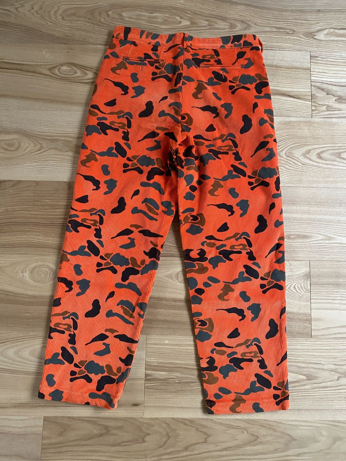Noah Corduroy Orange Camo pants Size US 32 / EU 48 - 1 Thumbnail
