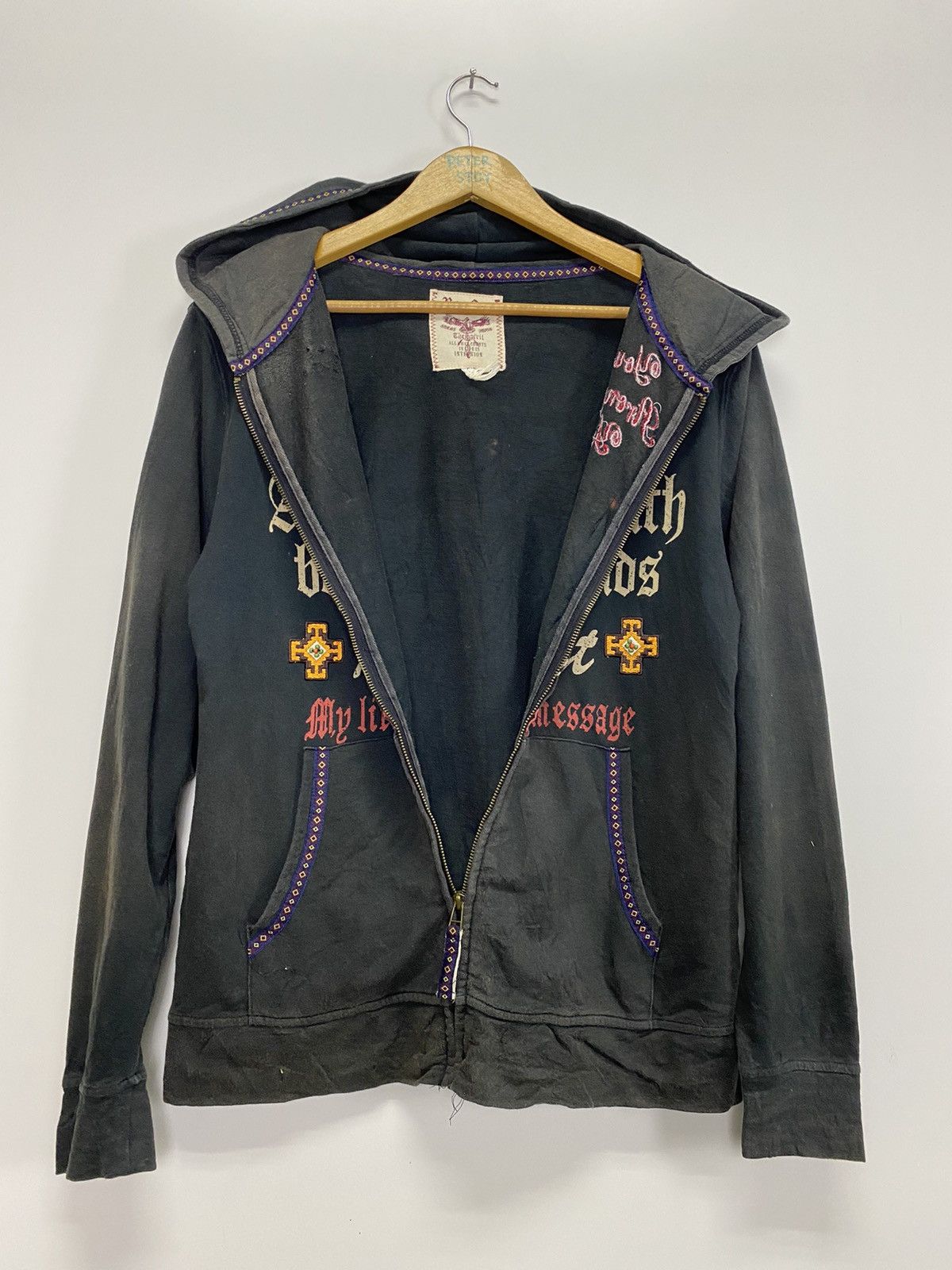 Japanese Brand × Vintage Vintage Rag out hoodies Size US M / EU 48-50 / 2 - 11 Thumbnail