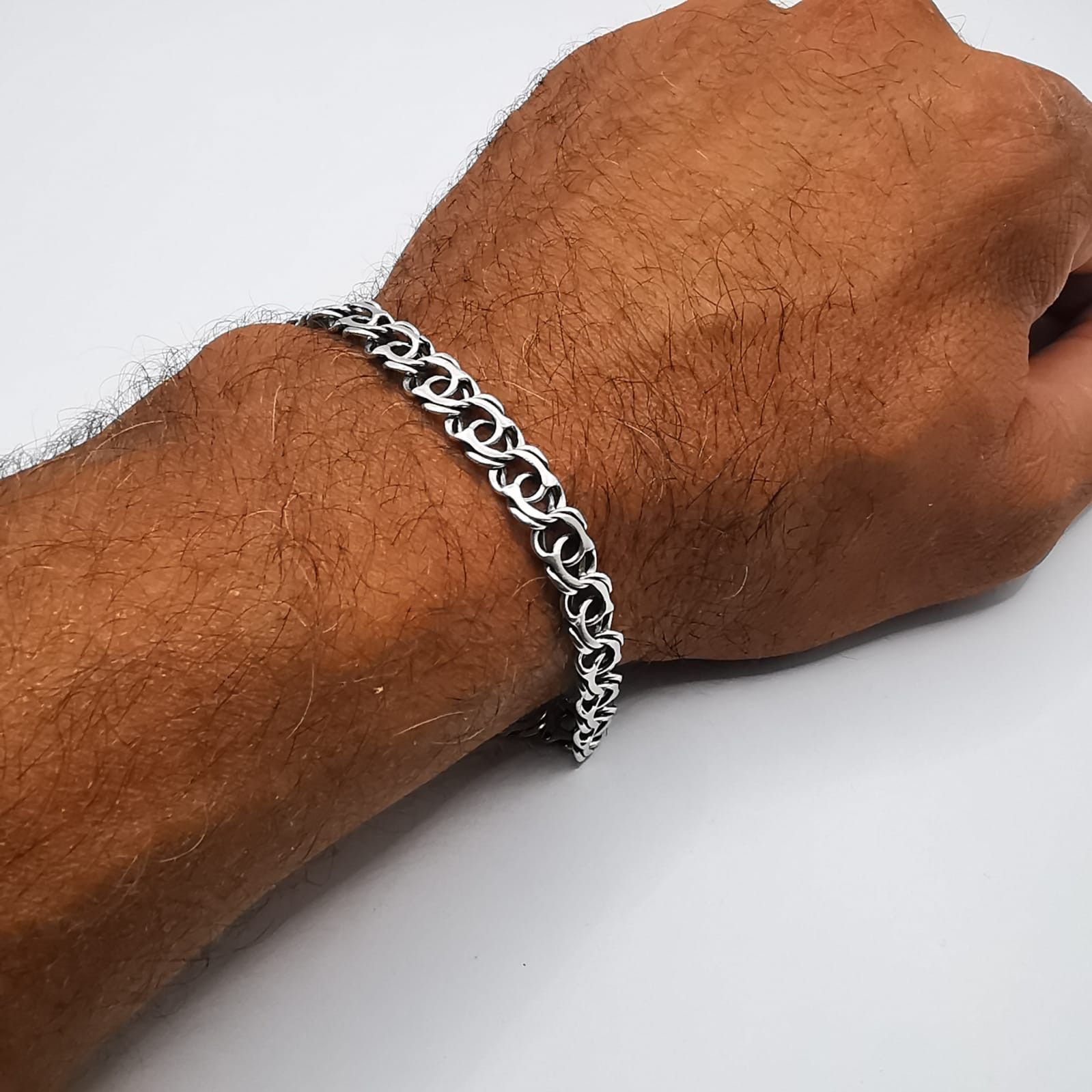 Sterling Silver Vintage Bracelet Jewelry,925 Sterling Silver 14,72g Size ONE SIZE - 6 Thumbnail