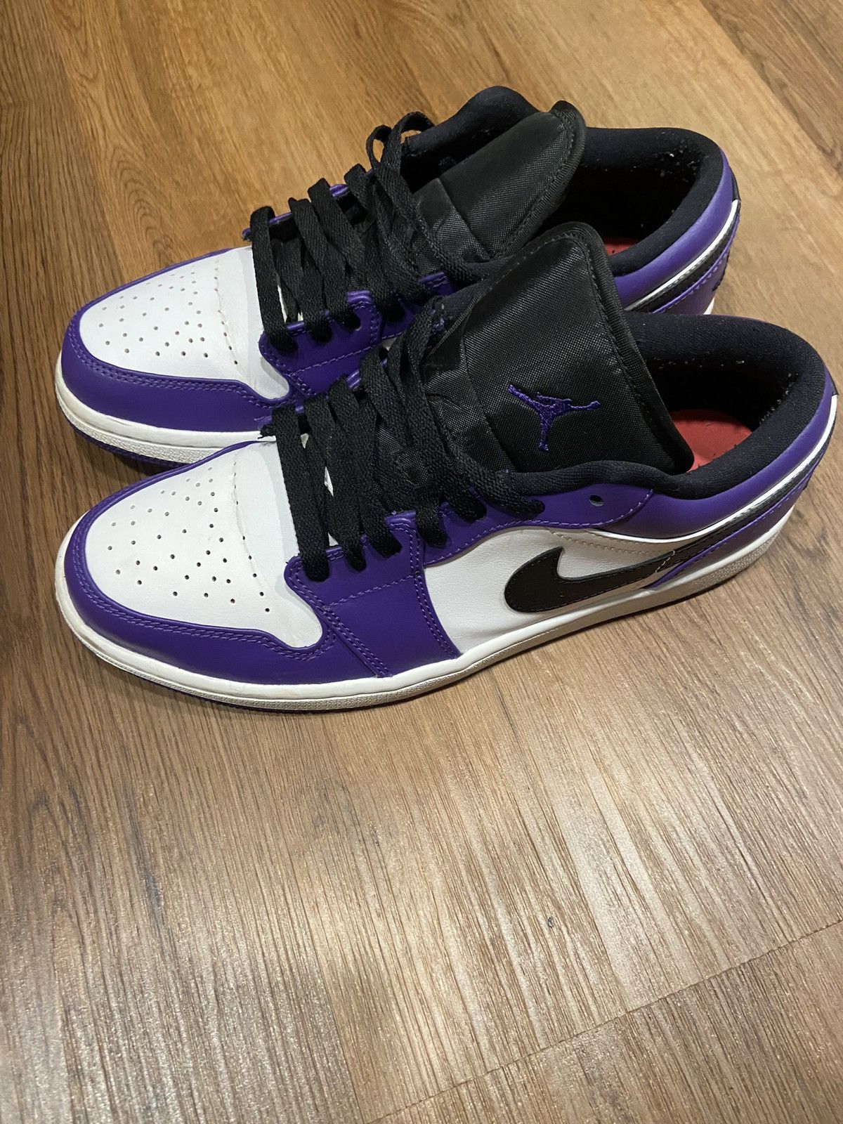 Jordan Brand × Nike Jordan 1 Low Court Purple White Size US 8.5 / EU 41-42 - 3 Thumbnail