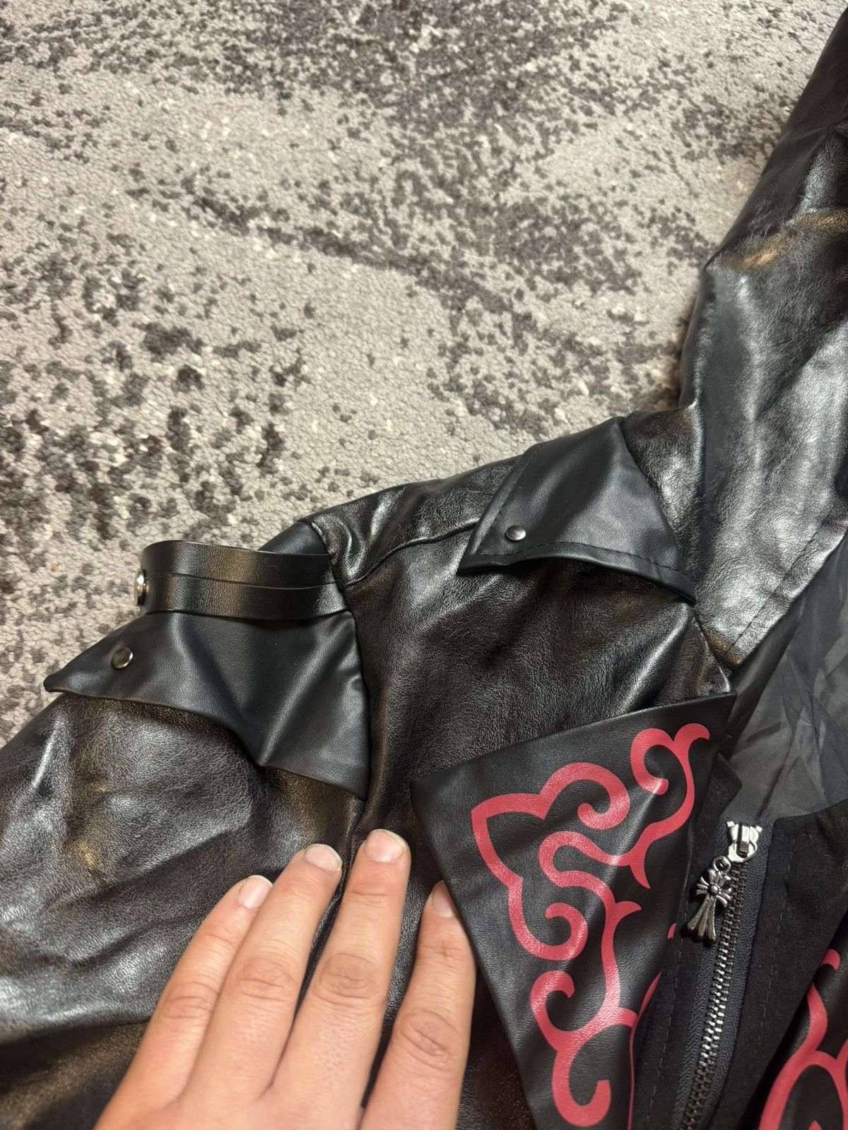 Japanese Brand Y2K Assassin Gothic Opium Hearts Style Leather Style Jaket Size US M / EU 48-50 / 2 - 10 Thumbnail