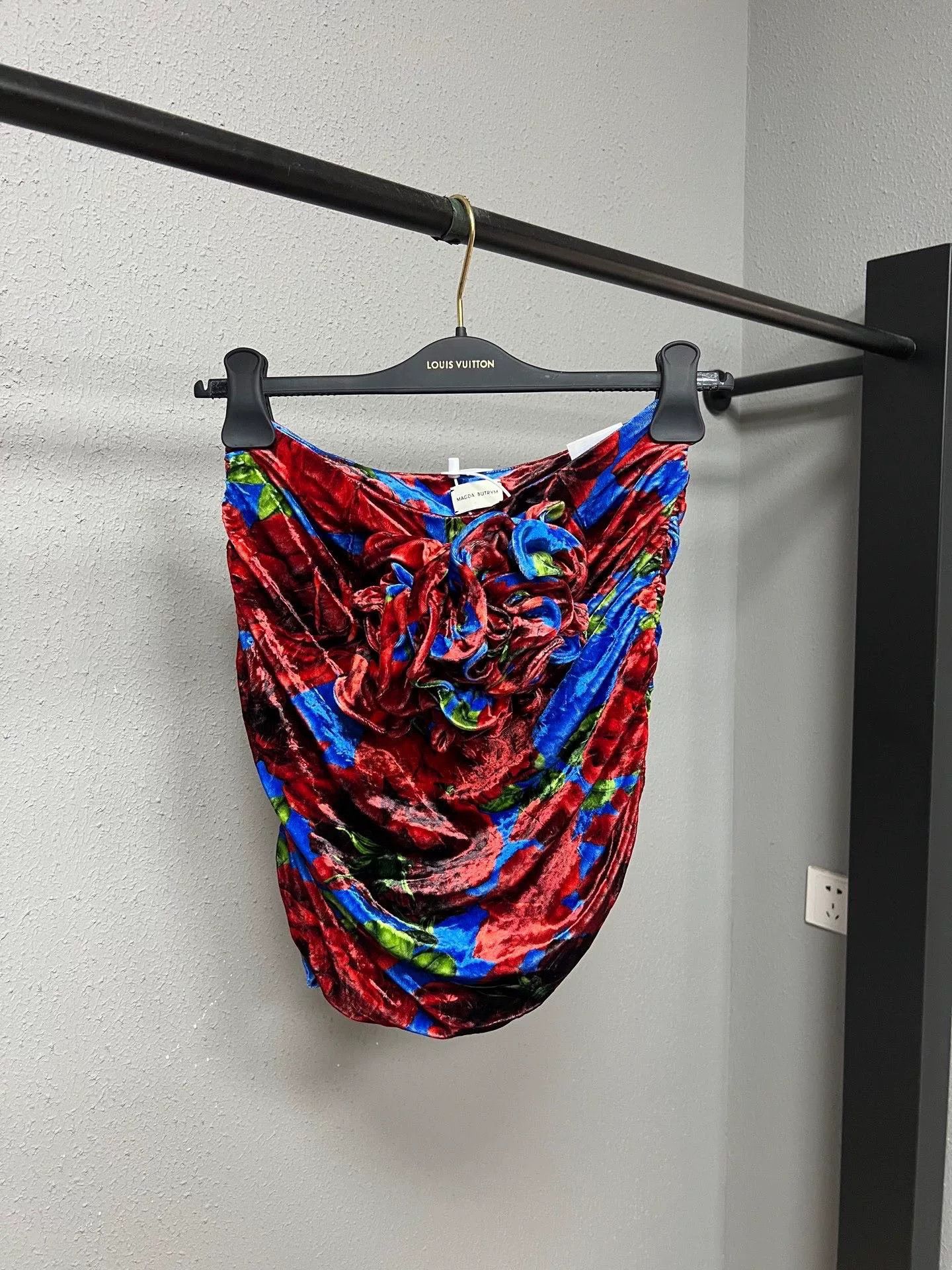 Magda Butrym floral print strapless top by magda butrym Size S / US 4 / IT 40 - 1 Thumbnail