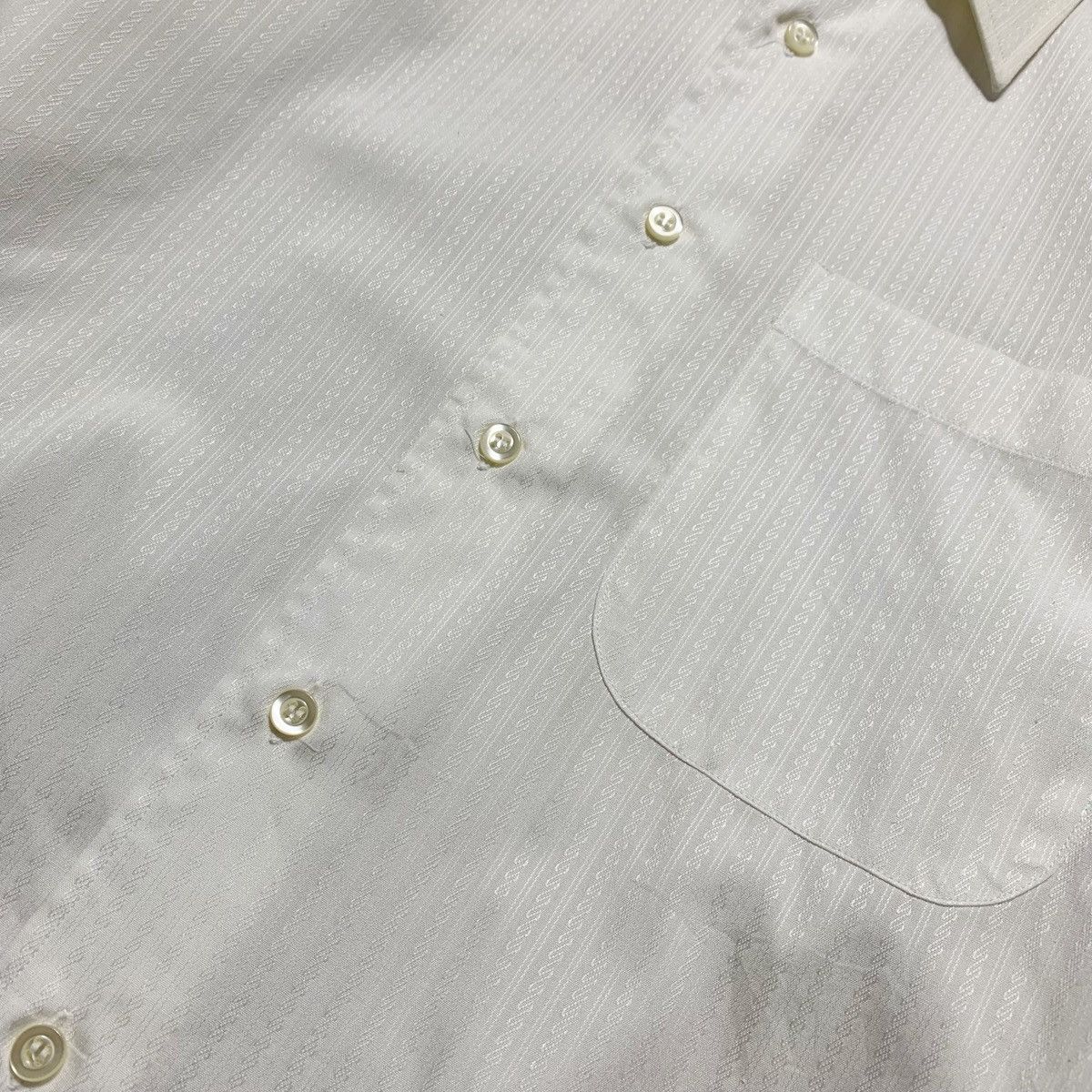 Yves Saint Laurent Vintage Yves Saint Laurent Mens Dobby Stripe Shirt Size US M / EU 48-50 / 2 - 9 Thumbnail