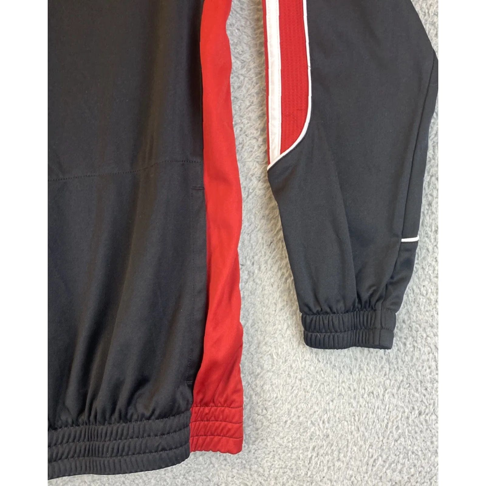Adidas adidas Men Jacket ClimaLite Black 3 Stripe Sleeve Zip Front Pockets XL / 69-7 Size US XL / EU 56 / 4 - 3 Thumbnail