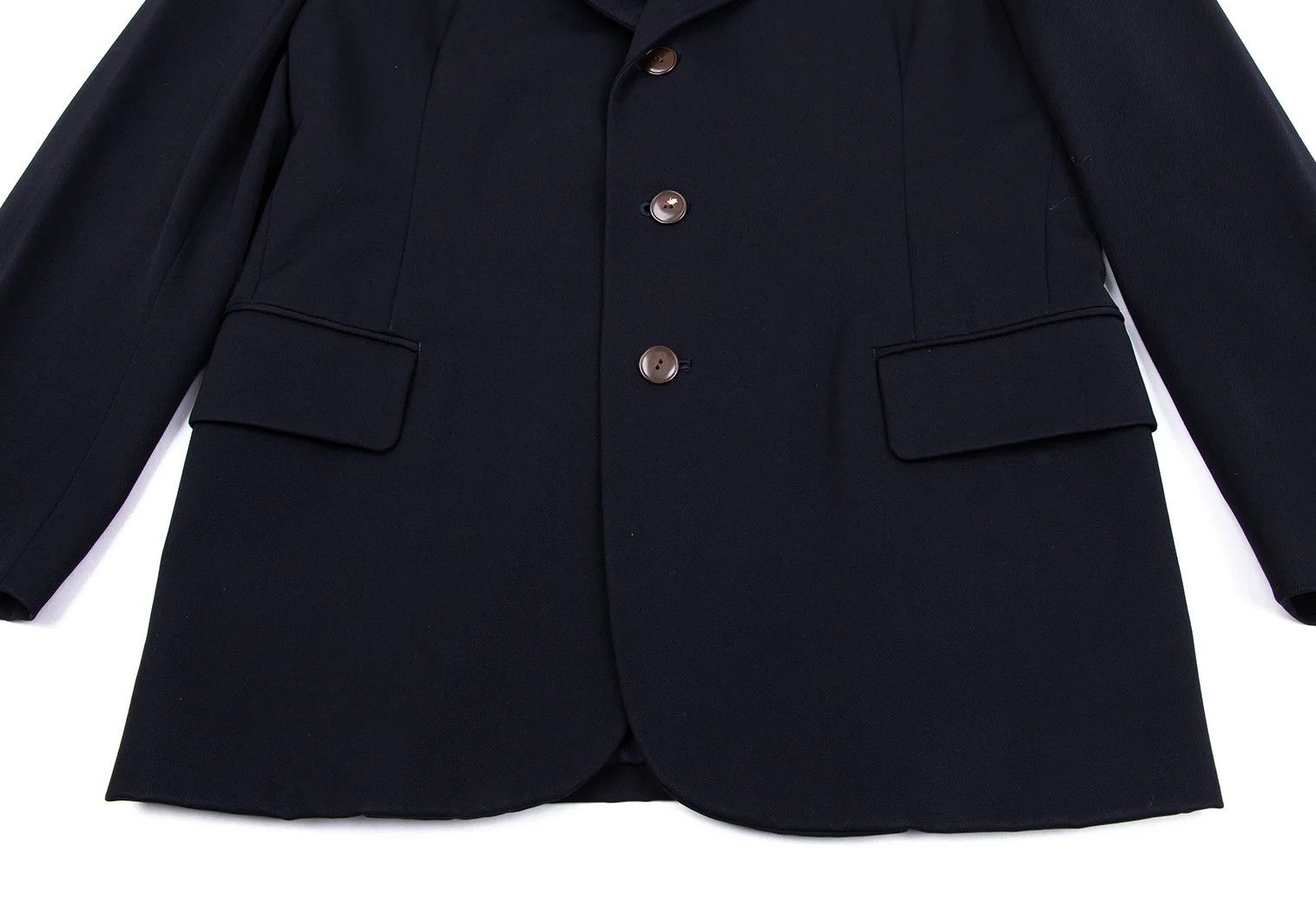 Jean Paul Gaultier Wool Peak Lapel Jacket in Navy, Size 48 Size US M / EU 48-50 / 2 - 11 Thumbnail
