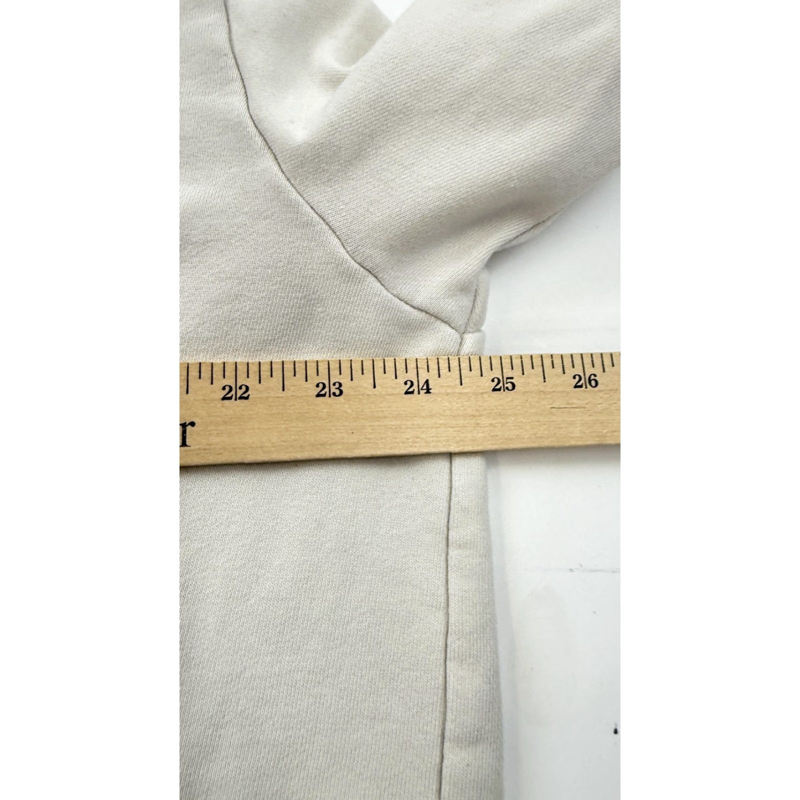 Muji MUJI Hoodie Womens 2XL Beige Pullover Fleece Solid Basic Casual Shirt Womens 2XL Beige MUJI Hoodie Sweatshirt Size XXL / US 16-18 / IT 52-54 - 7 Thumbnail