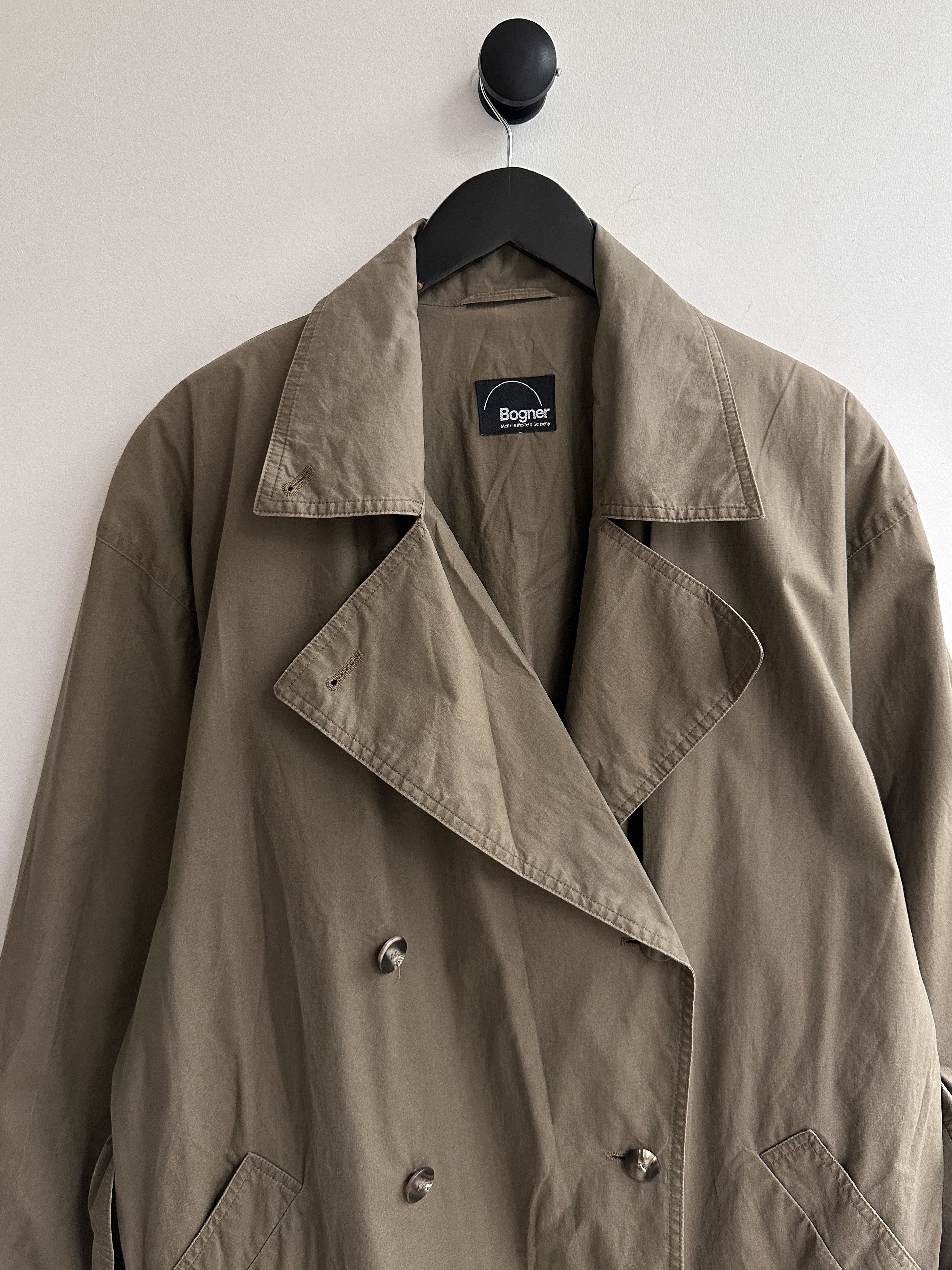 Bogner Bogner Beige Trench Coat Jacket Size L / US 10 / IT 46 - 4 Thumbnail