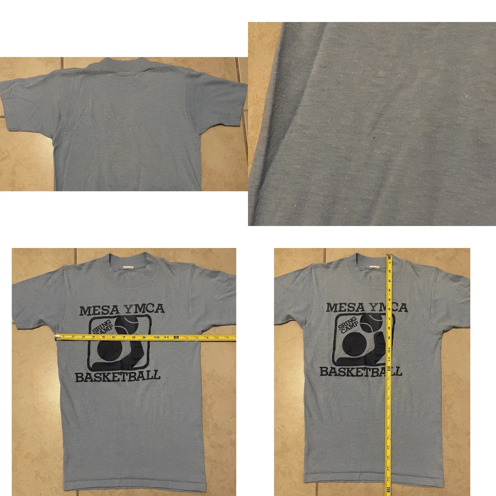 Vintage VINTAGE Mesa YMCA Basketball Faded Shirt XS Blue 70s 80s USA Track & Field College Sports Grunge Shirt Mens Size US XS / EU 42 / 0 - 8 Thumbnail