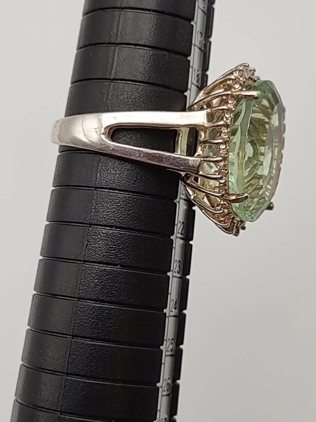 Other TGOC Sterling Green Amethyst Cocktail Ring Sz 9 Size ONE SIZE - 4 Thumbnail
