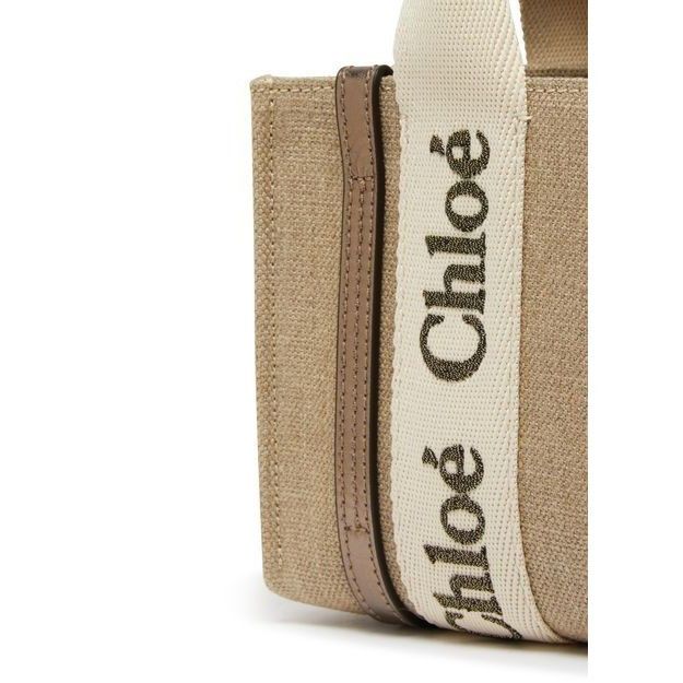 Chloe Chloe Mini Shiny Gray Linen Tote Bag New & Authentic Size ONE SIZE - 5 Thumbnail