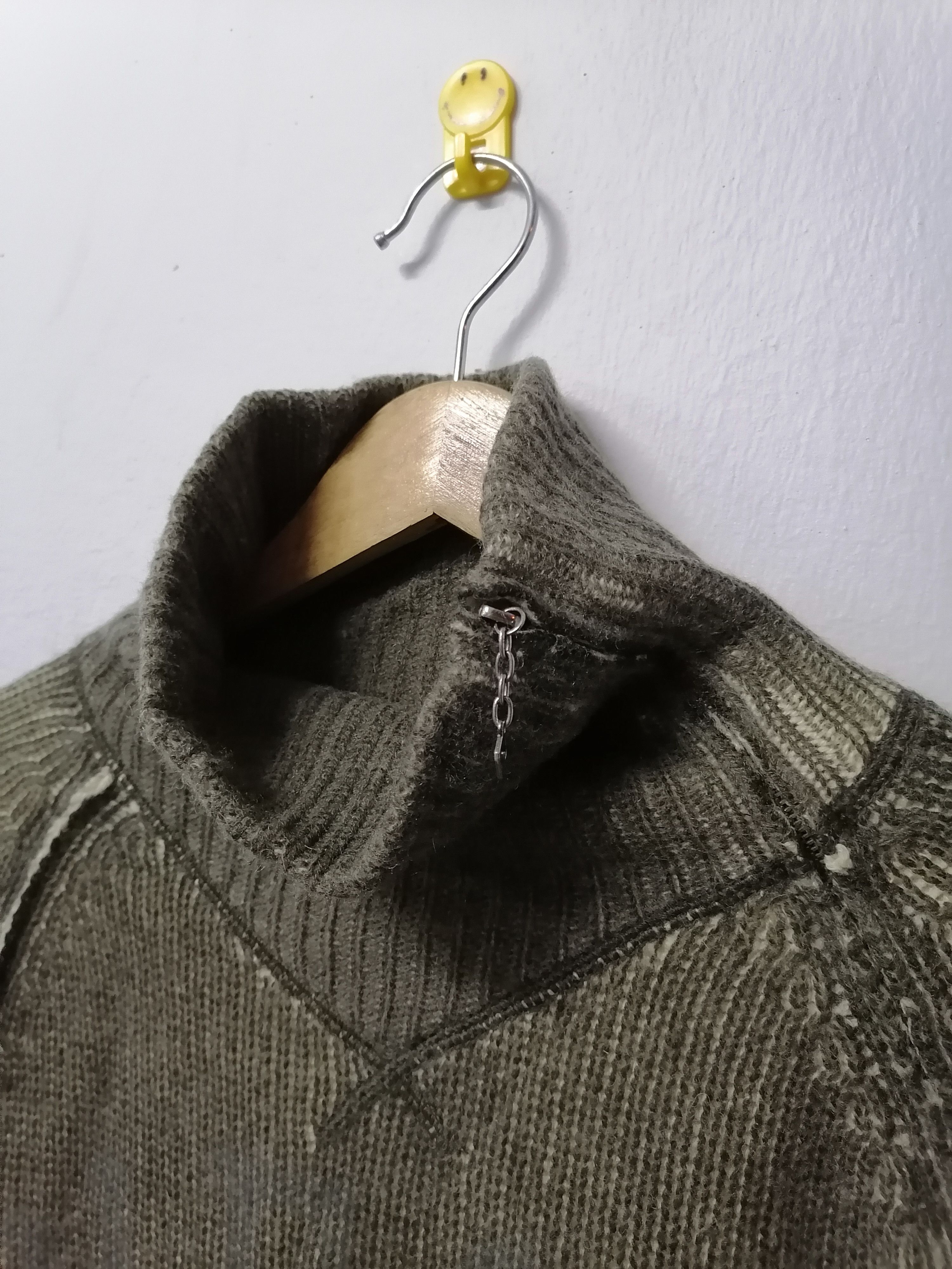 Diesel Diesel Smoke Wool Zipper Turtleneck Size US M / EU 48-50 / 2 - 3 Thumbnail