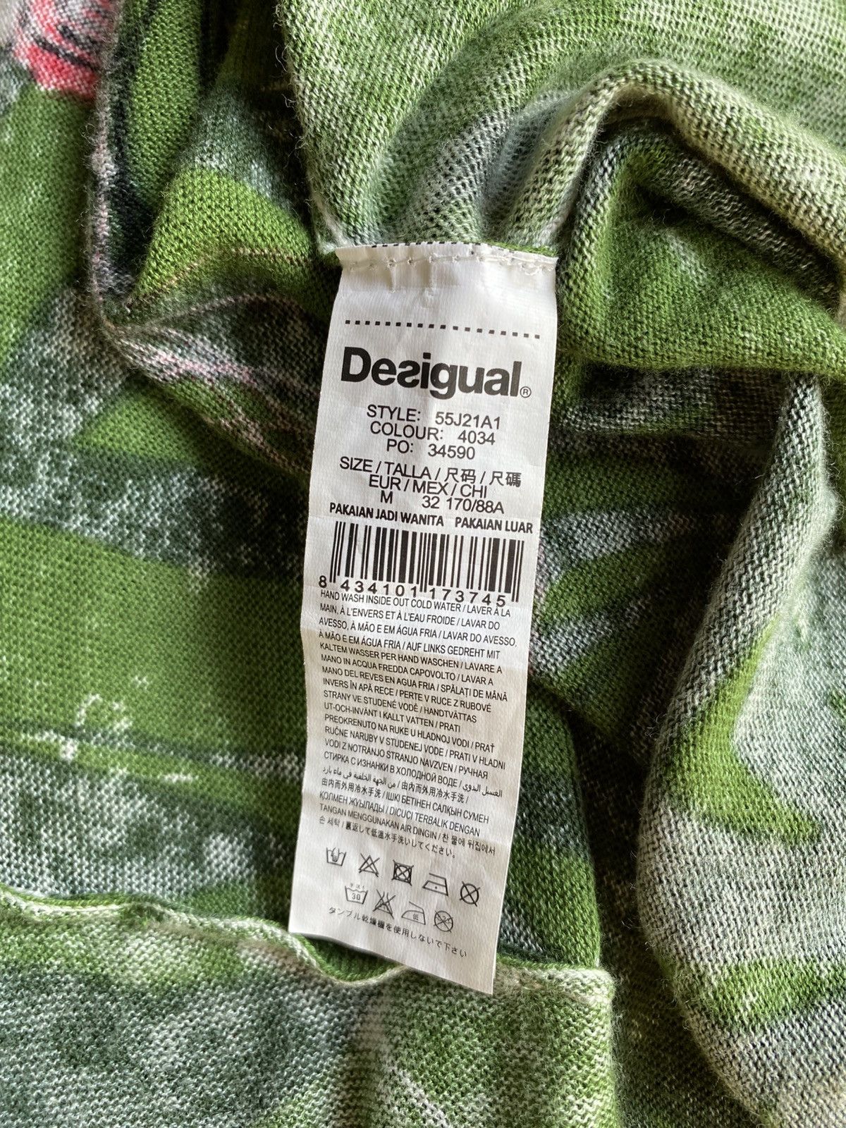 Desigual Desigual Green Floral Cardigan Size M / US 6-8 / IT 42-44 - 5 Thumbnail