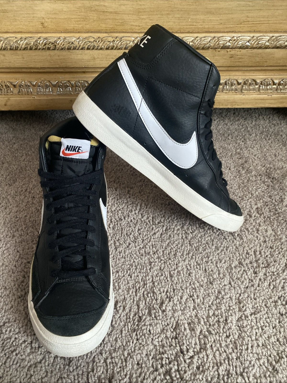 Nike Nike Blazer 77 Mid black vintage leather size 10.5 Size US 10.5 / EU 43-44 - 17 Thumbnail