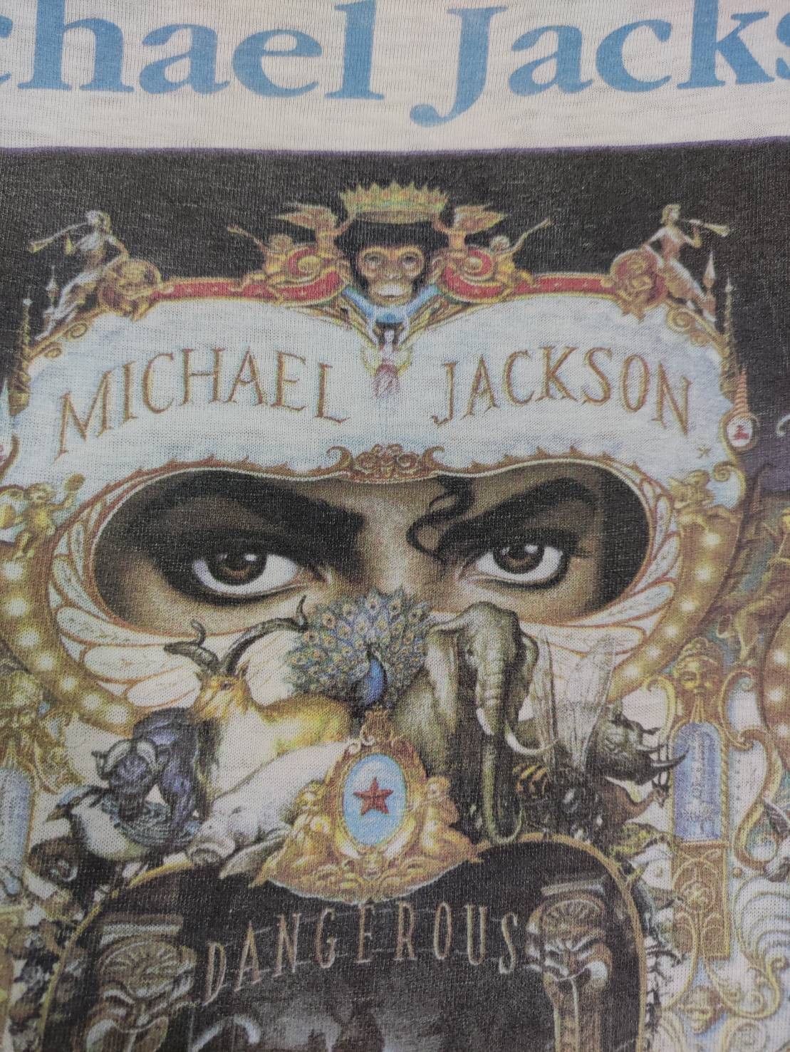 Michael Jackson Vtg 90's Michael Jackson "Dangerous" Album Promo World Tour Size US L / EU 52-54 / 3 - 8 Thumbnail