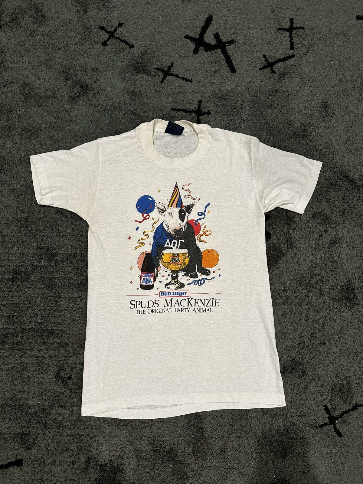 Budweiser × Vintage Vintage 80's Spuds Mackenzie Bud Light Party Animal 1985 Tee Size US L / EU 52-54 / 3 - 1 Thumbnail
