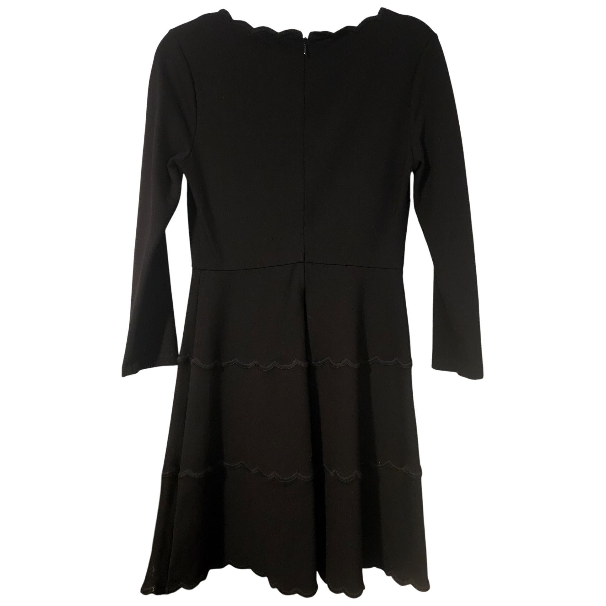 Kate Spade Kate Spade Black Scalloped Dress – Coquette, Quiet Luxury, H Size M / US 6-8 / IT 42-44 - 3 Thumbnail