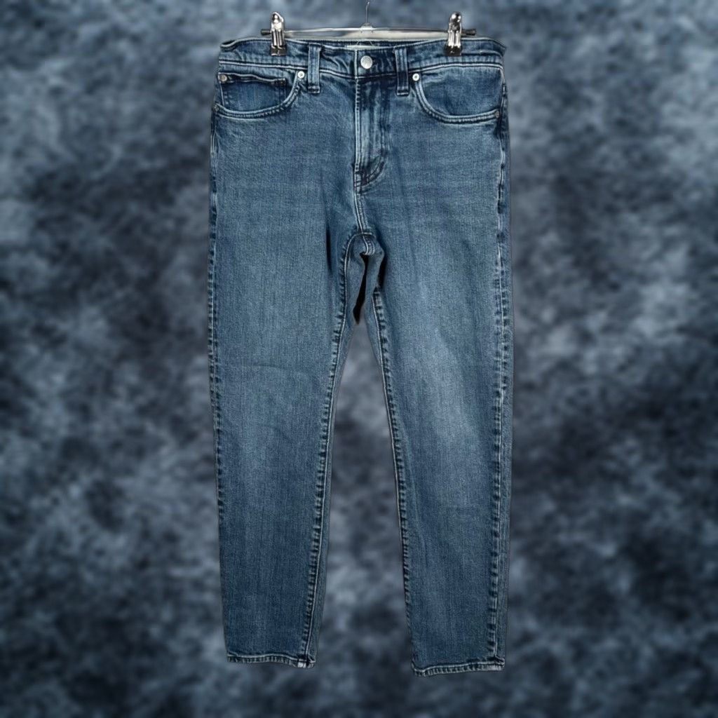 Madewell Madewell Jeans Slim 30 x 30 Denim Blue Cotton Blend 5-Pocket Mens Size US 30 / EU 46 - 1 Thumbnail
